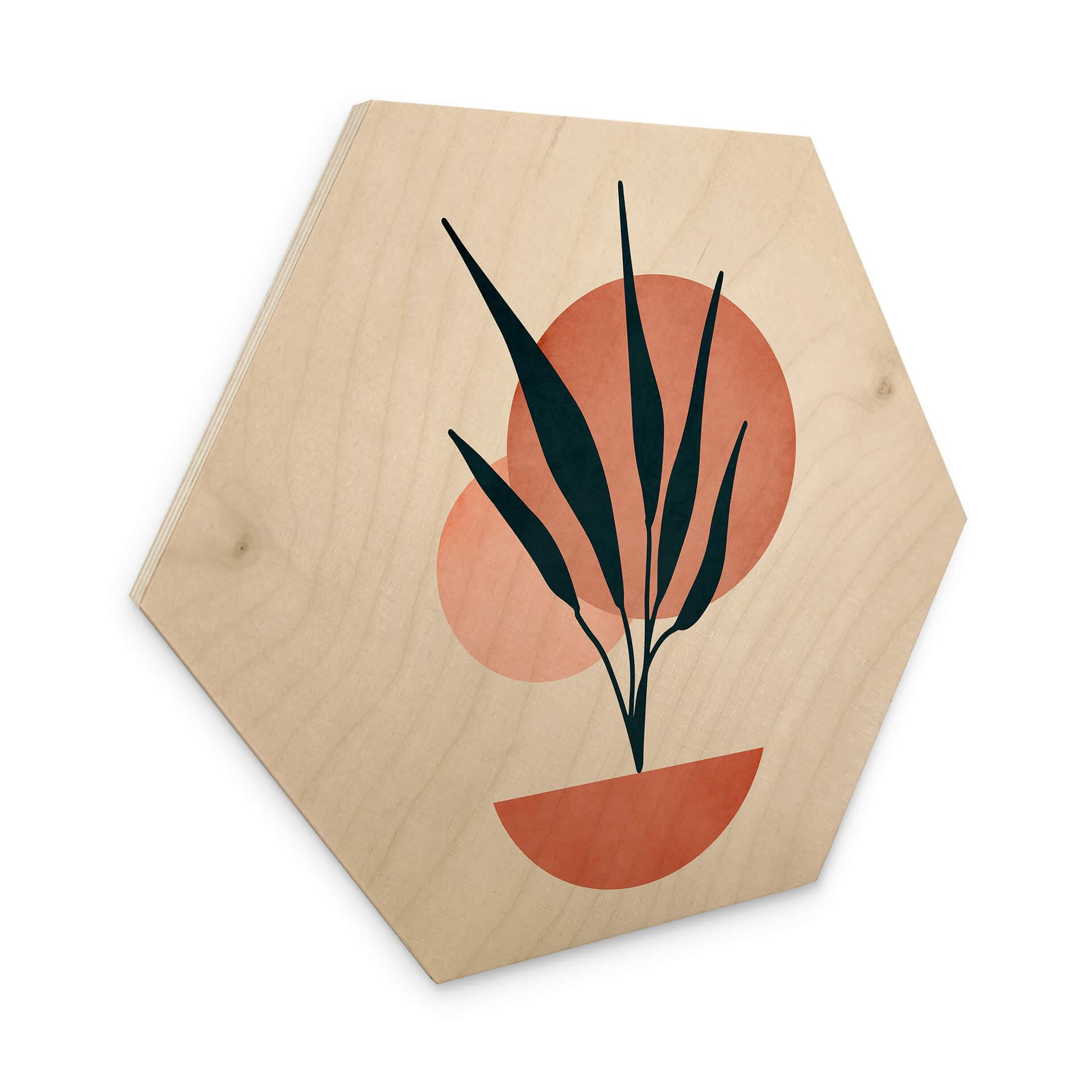Hexagone - Bois Plante abstraite - Kubistika - Copenhague