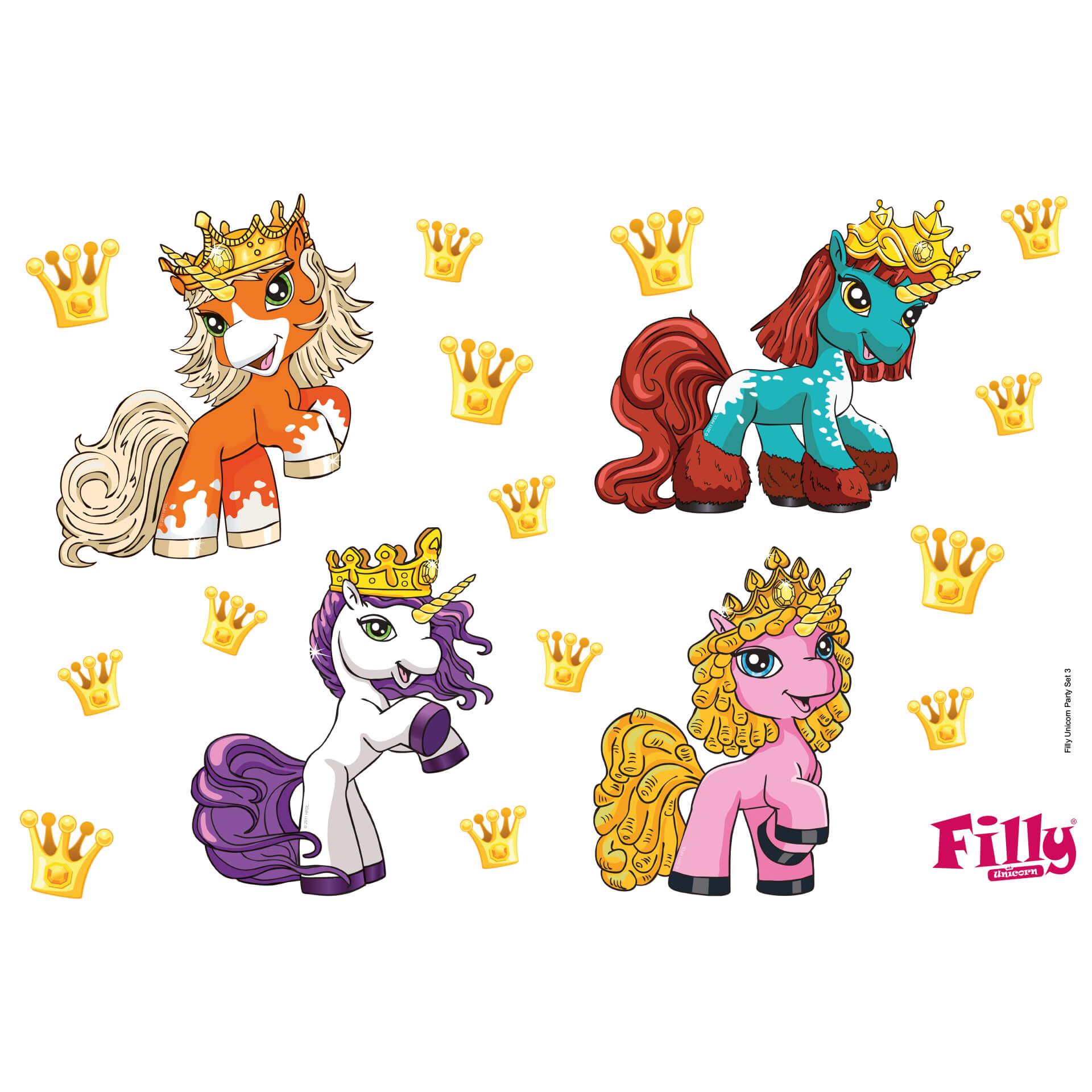 Muursticker Filly Unicorn - Party Set