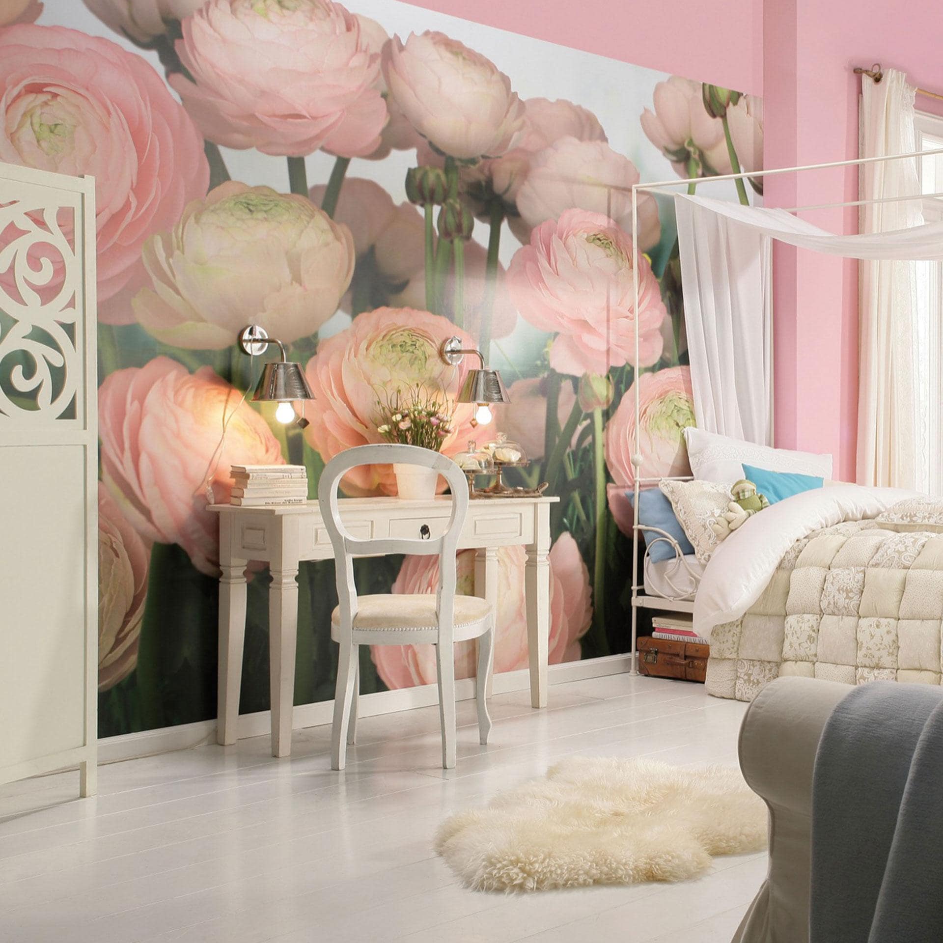 Fotobehang Papierbehang Gentle Pink