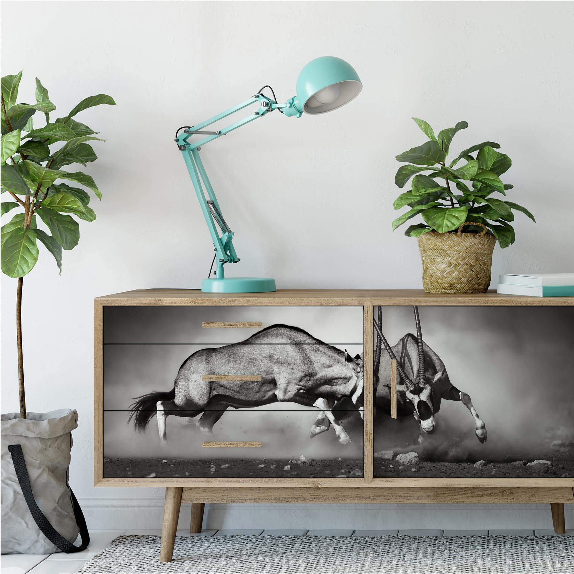 Muurprints Het Duel - Panorama