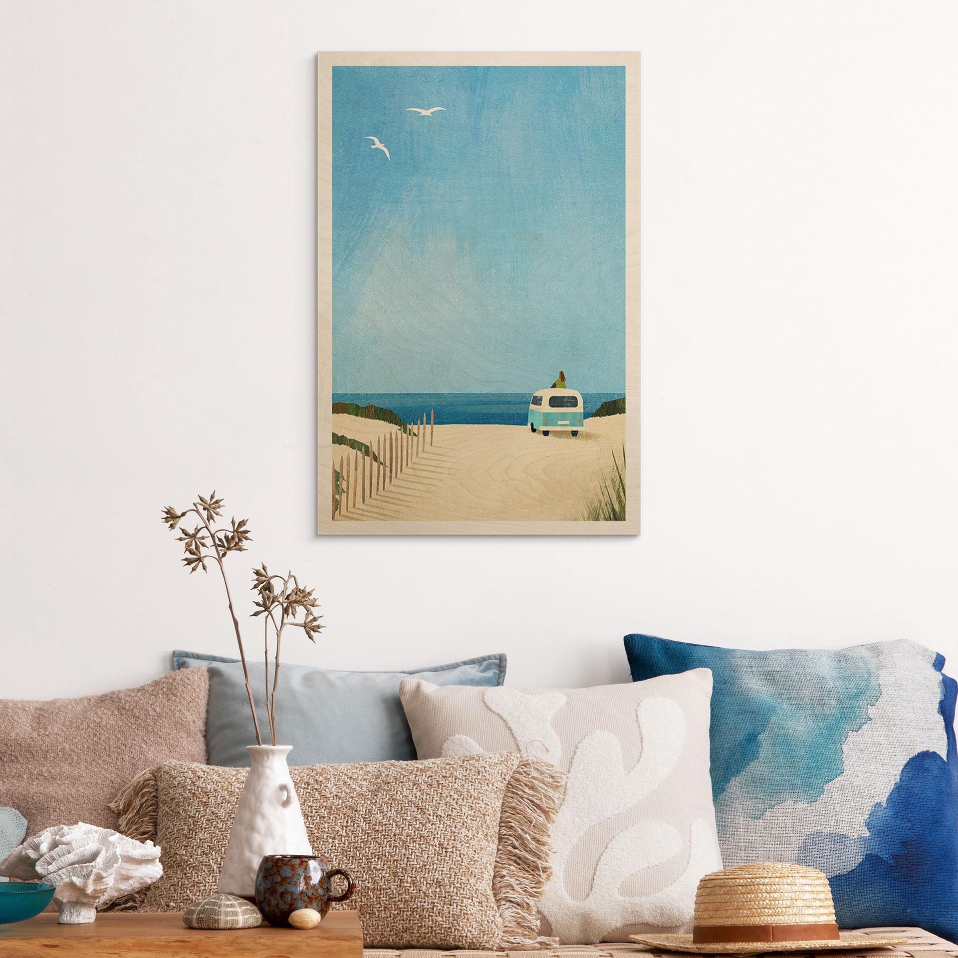 Holzbild Van Life - Urlaub am Meer - Rivers
