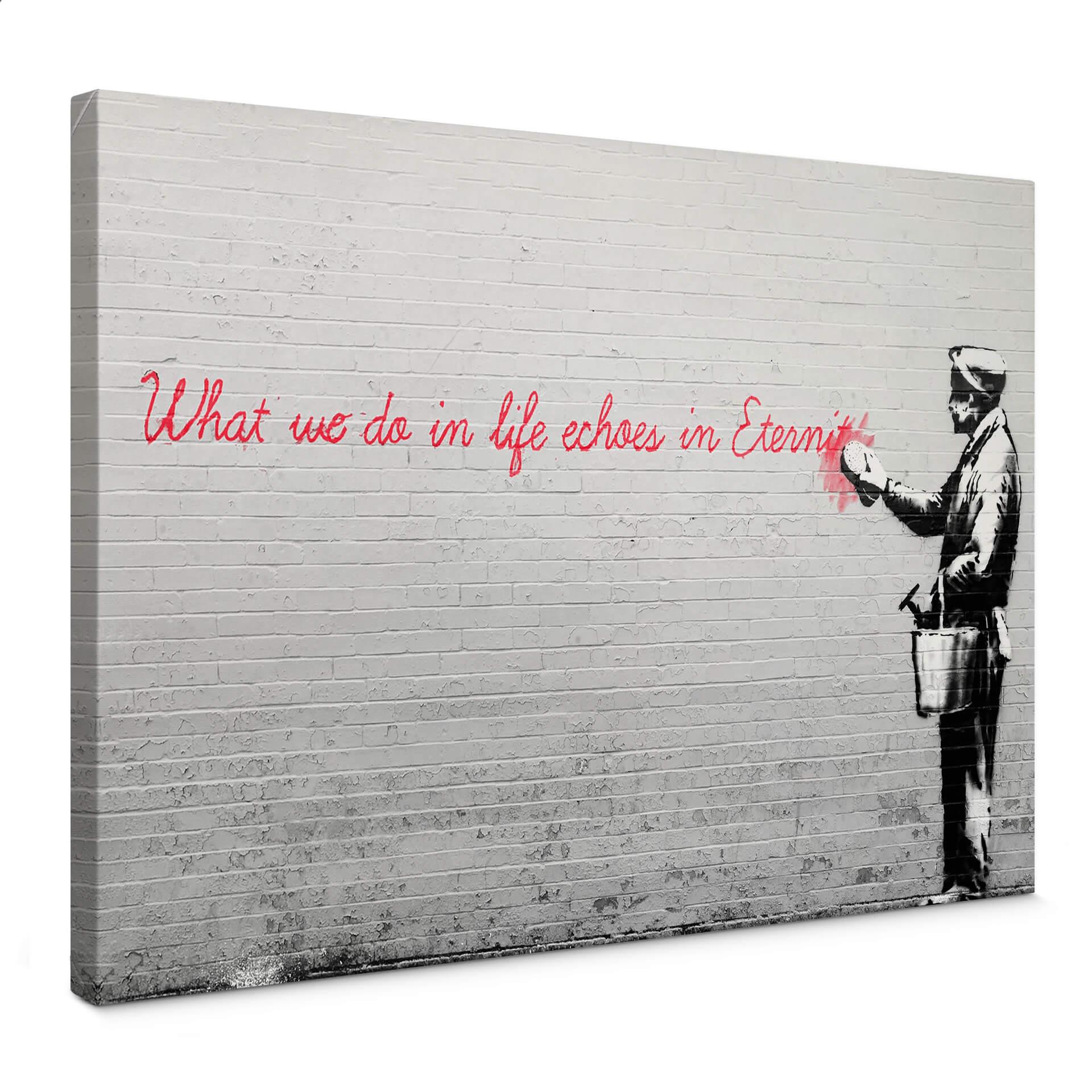 Lienzo Banksy - Ecos en la eternidad