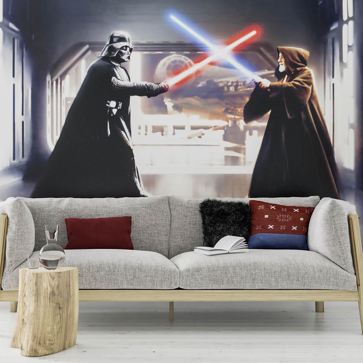 Fototapet - Star Wars Vader vs. Kenobi