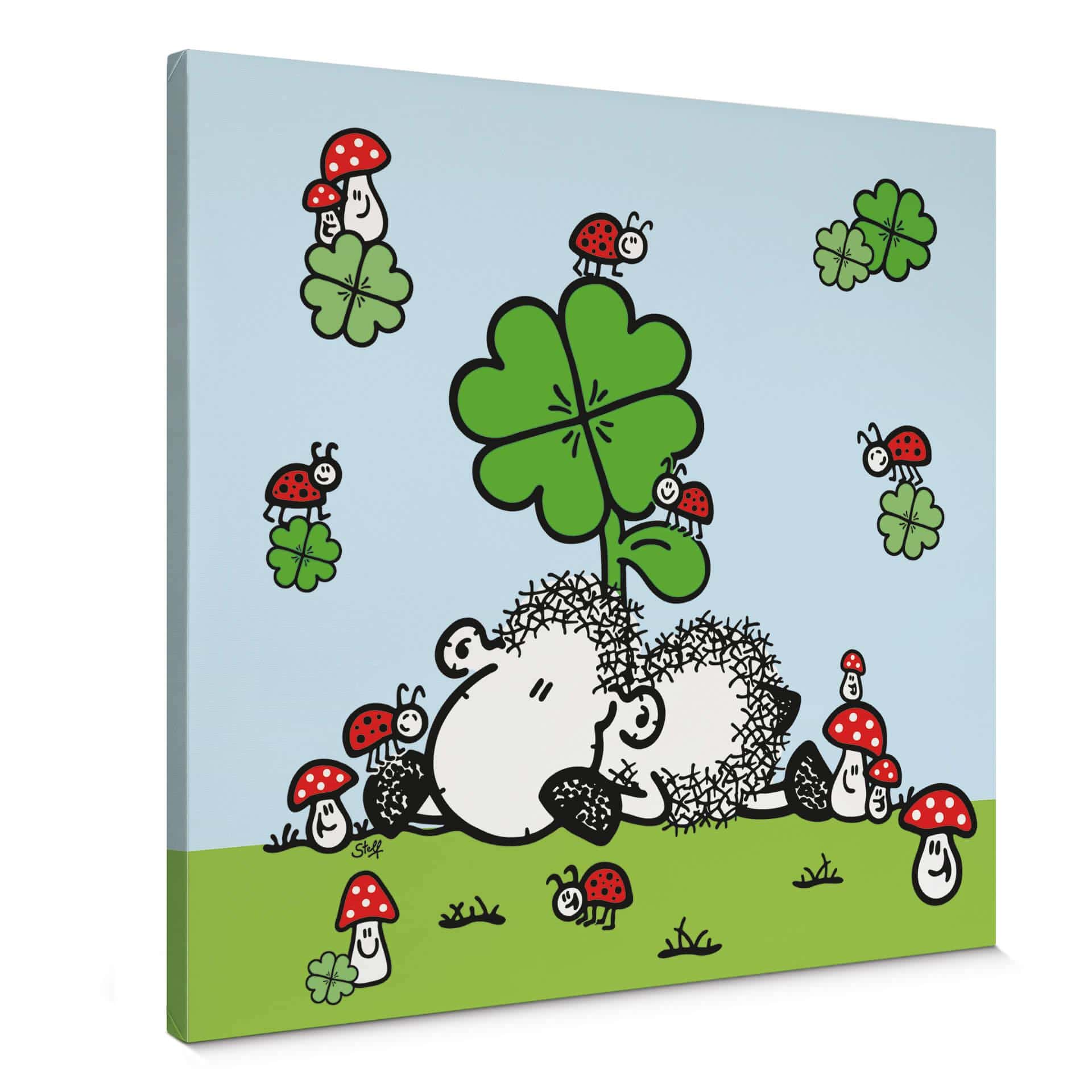 Leinwandbild sheepworld Glücksschaf