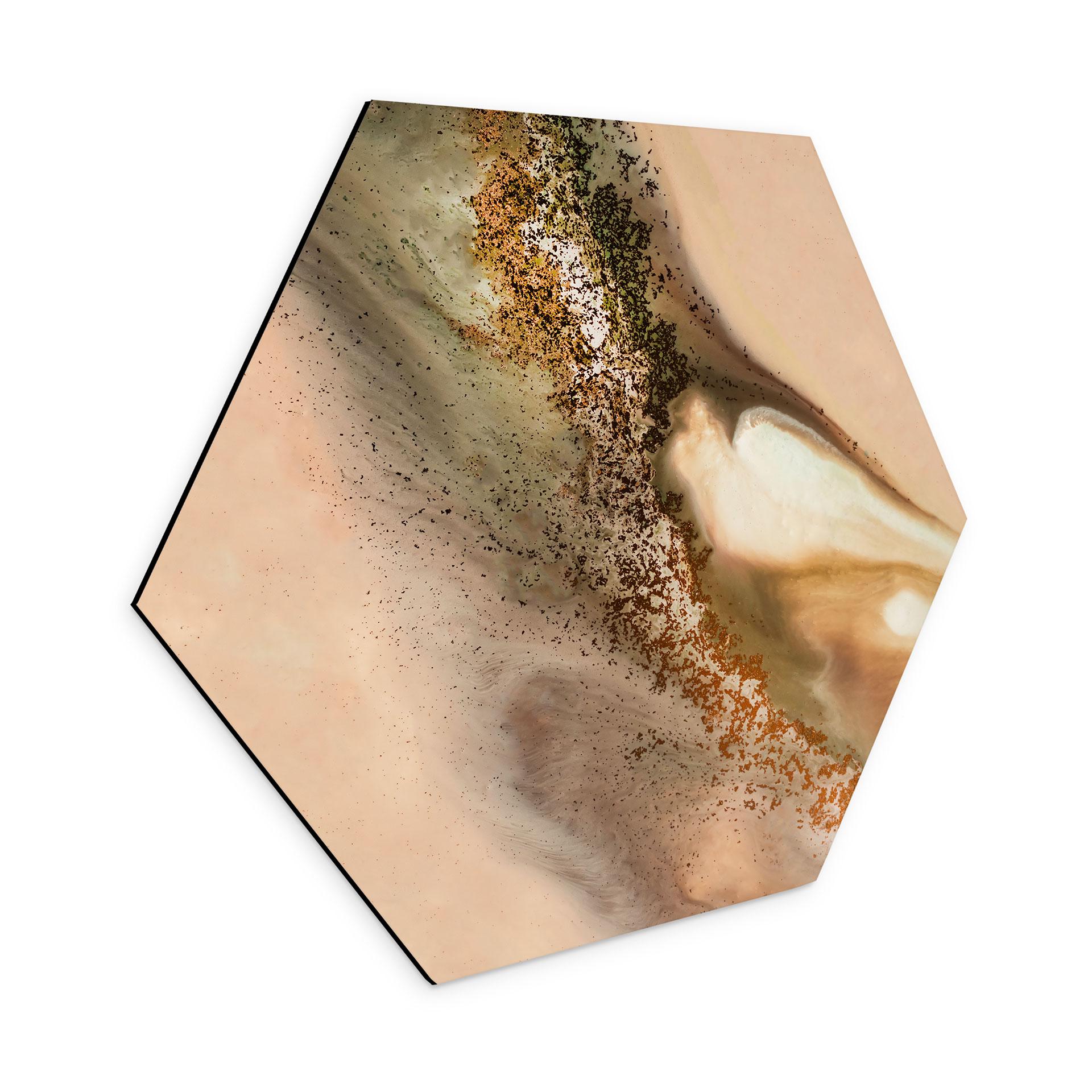 Hexagon Dibond Jordens farver: Flydende komposition - Meikle