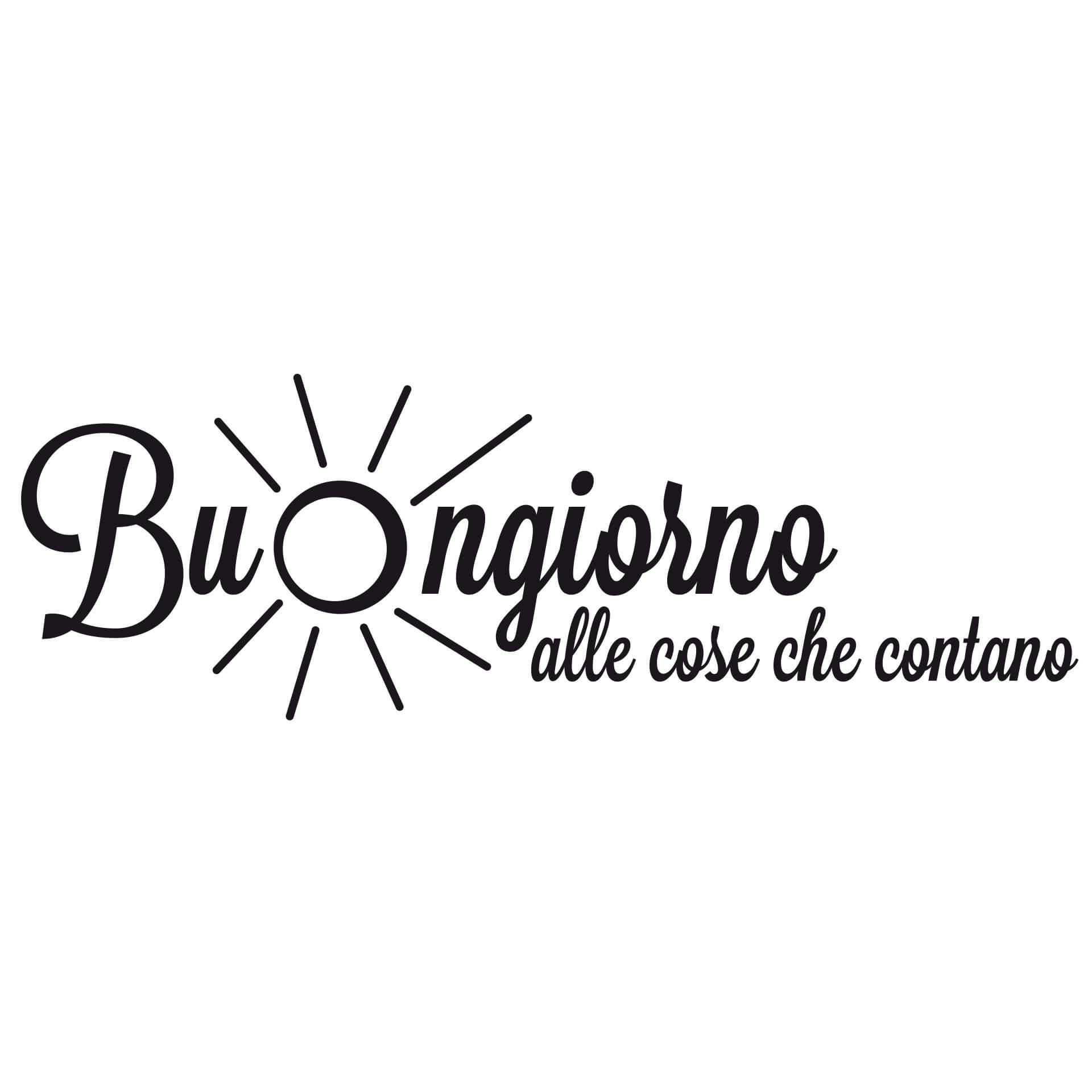 Adesivo murale - Buongiorno alle cose che contano