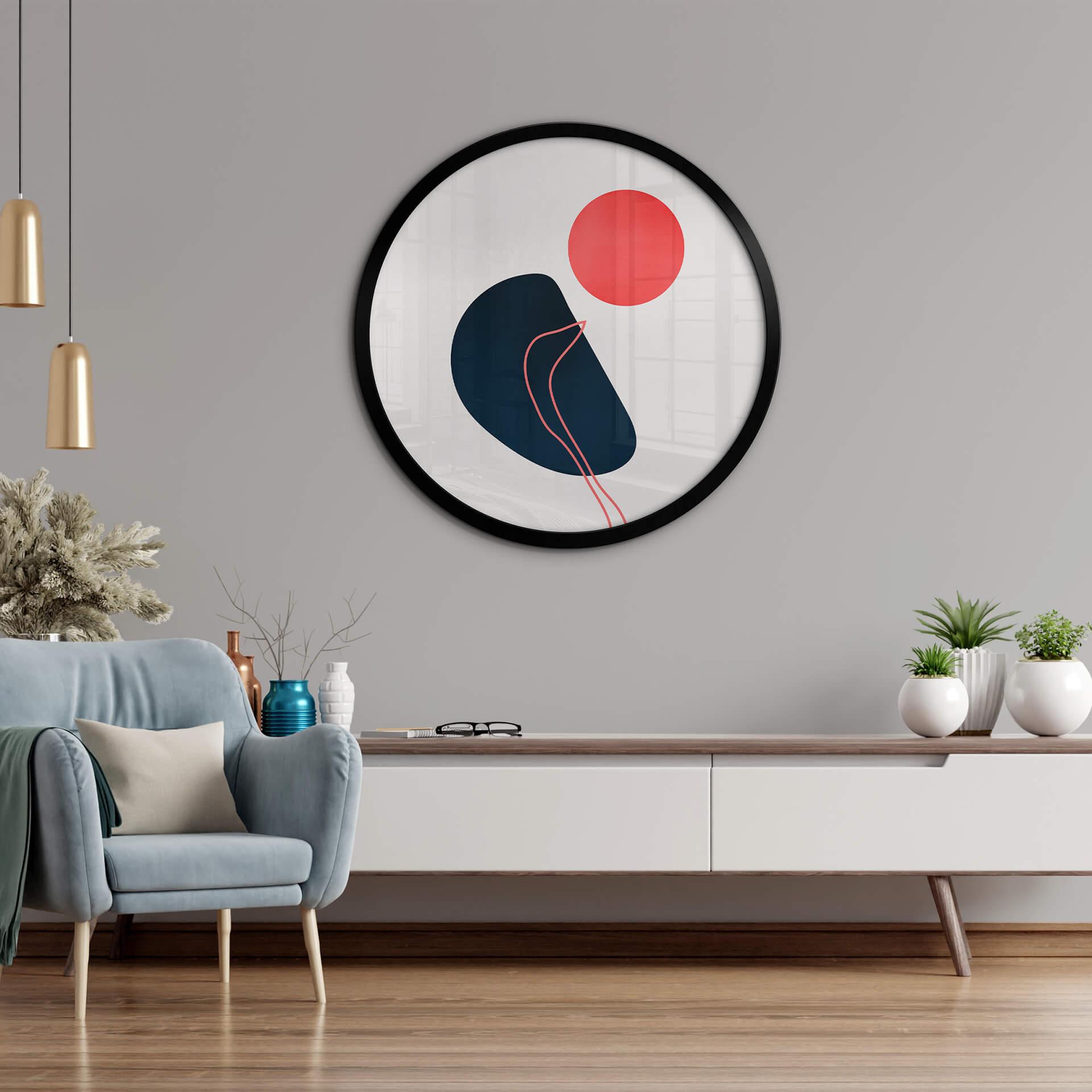 Póster Cubistika - Abstracción - Redondo