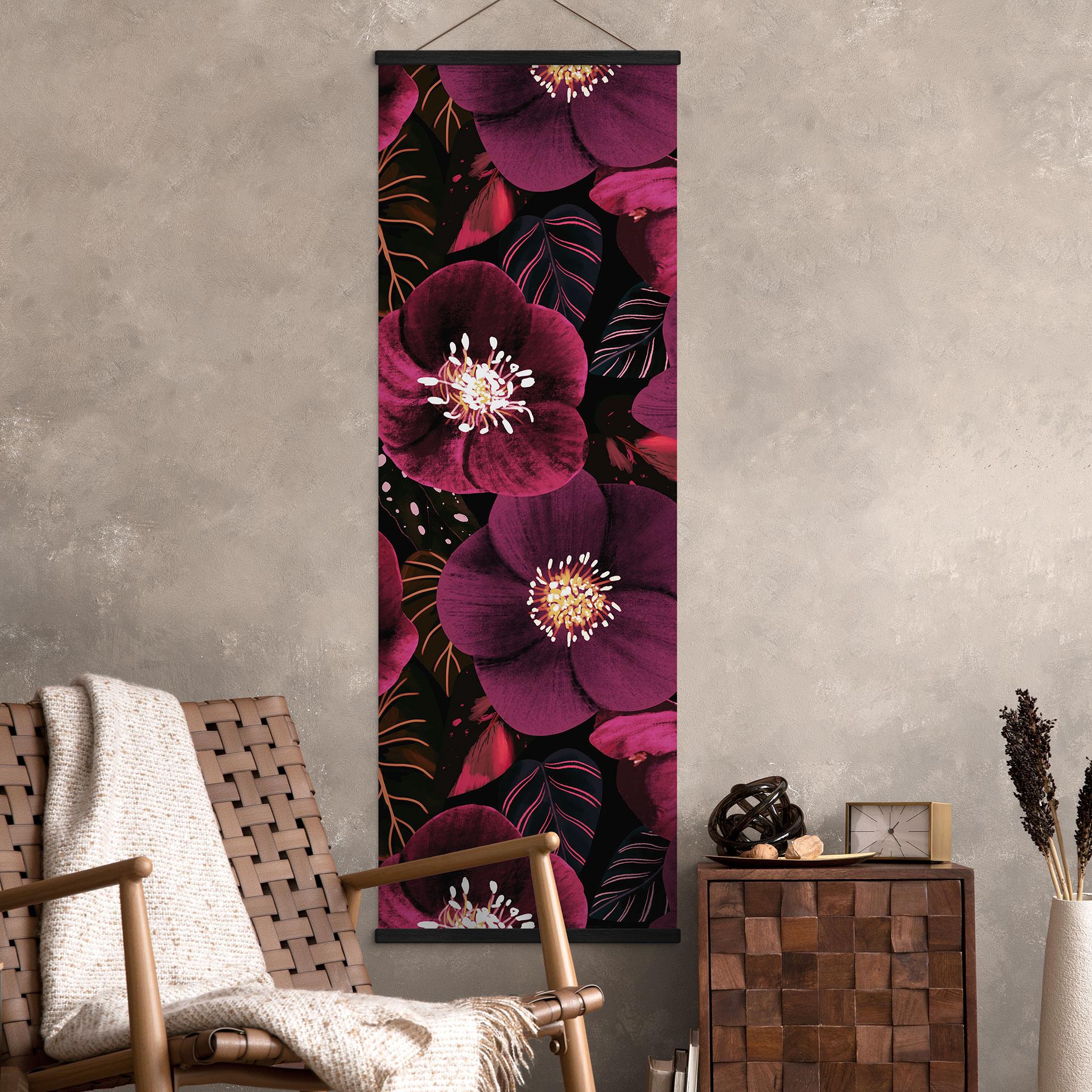Tekstil plakater i lilla toner - Anis illustration