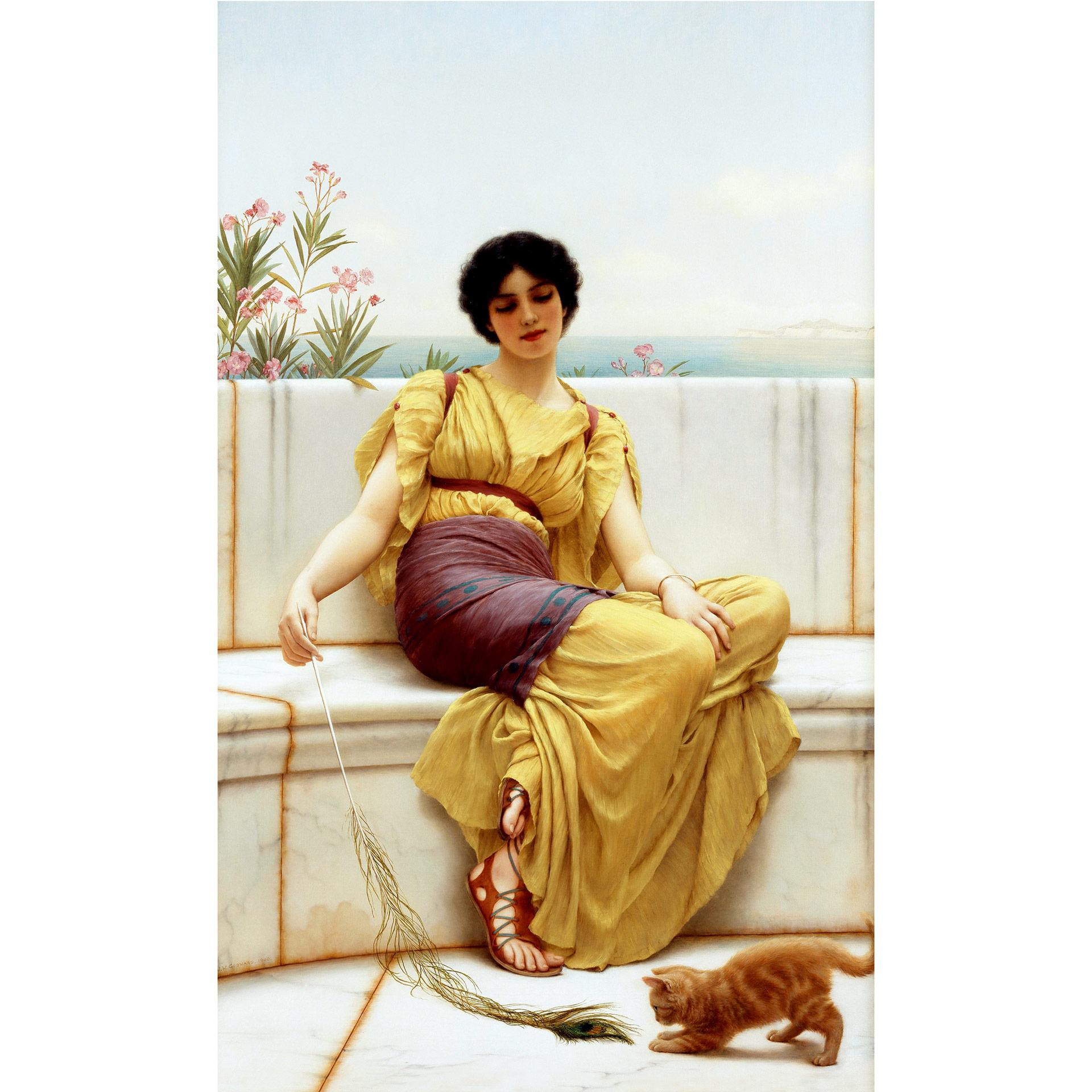 Fotobehang Godward – Idleness