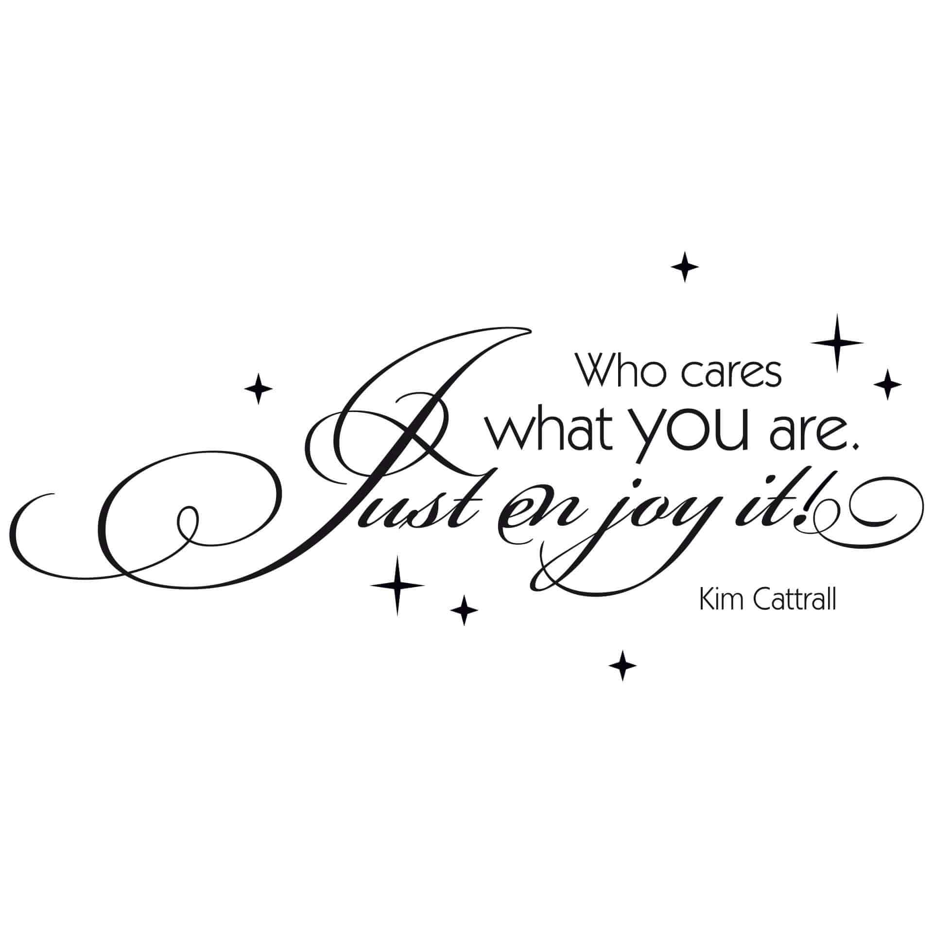 Wallsticker - Who cares what you are...