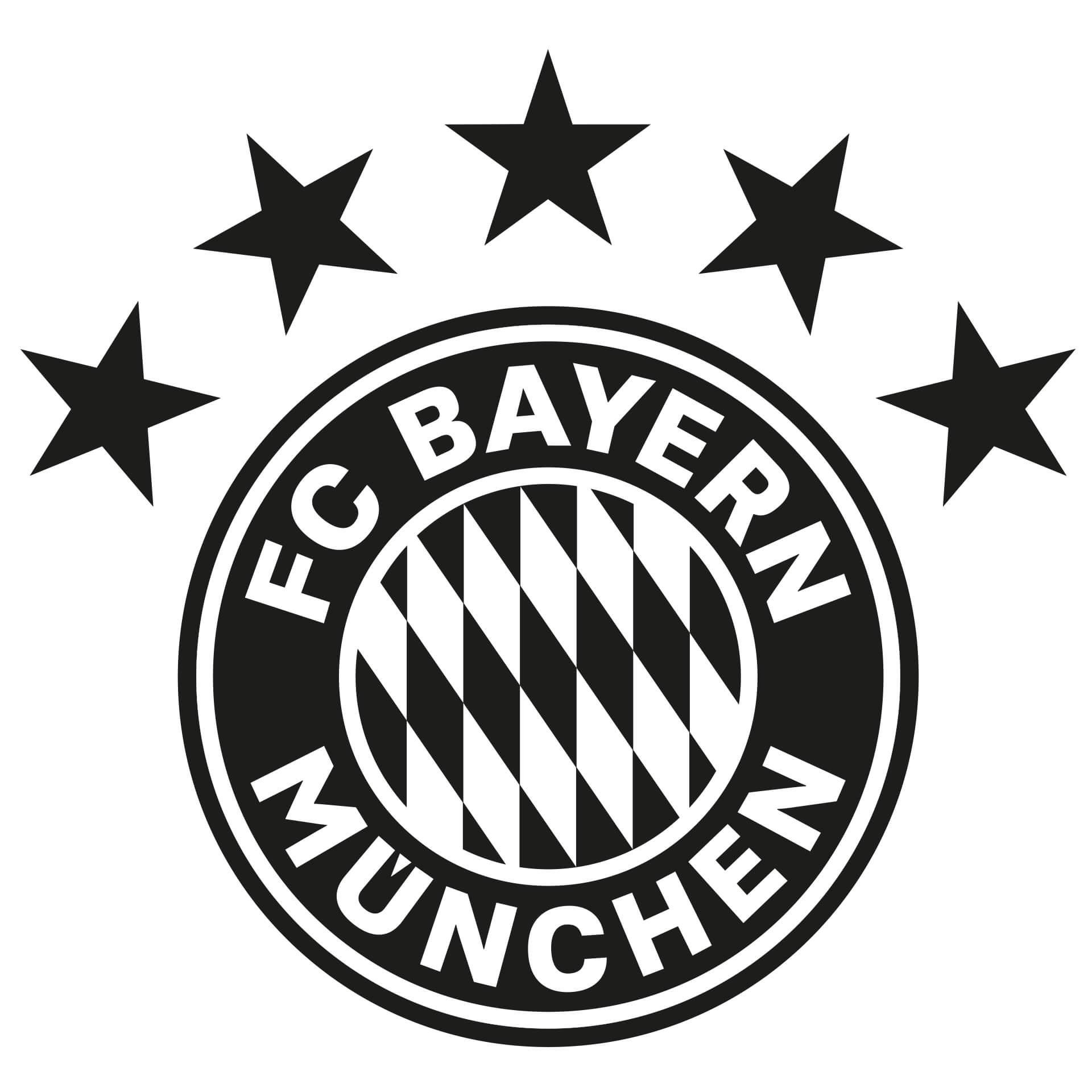 Wandtattoo FC Bayern München Logo einfarbig