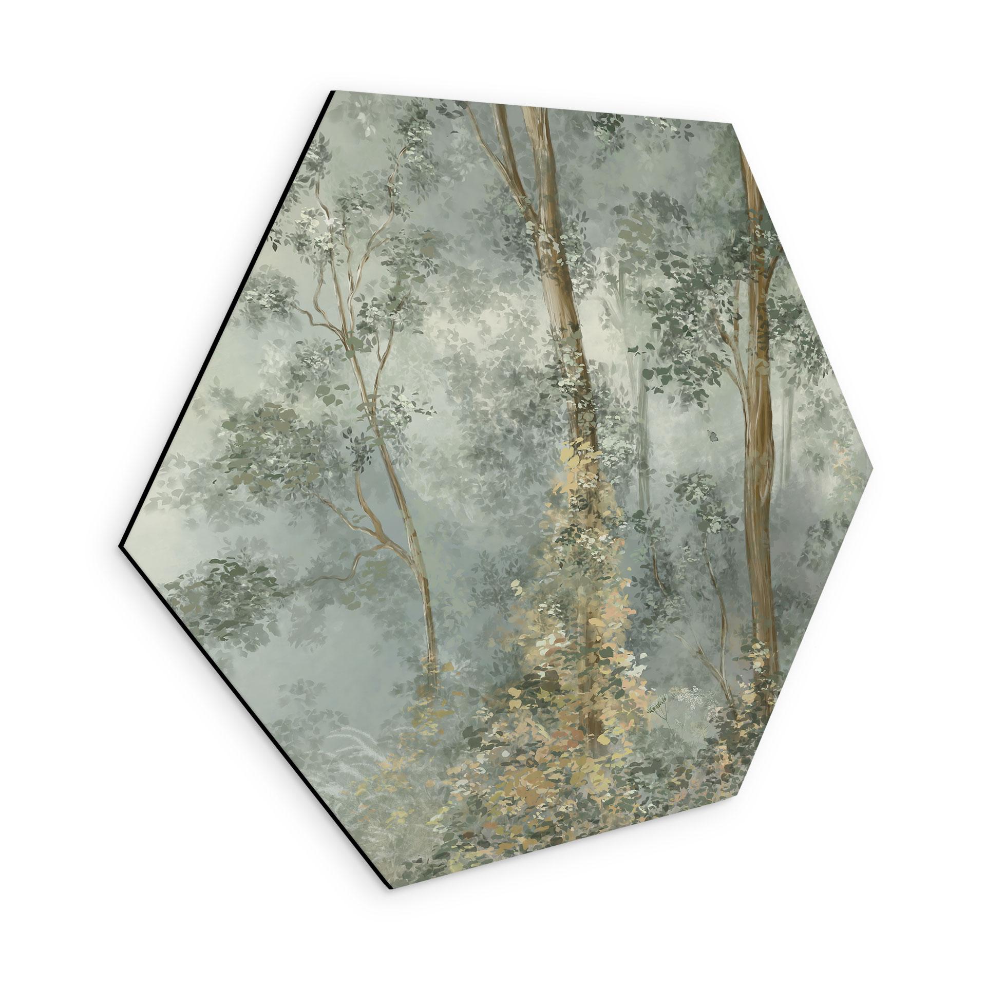 Wanddecoratie Enchanted Forest - Ms Tiff - Alu-Dibond