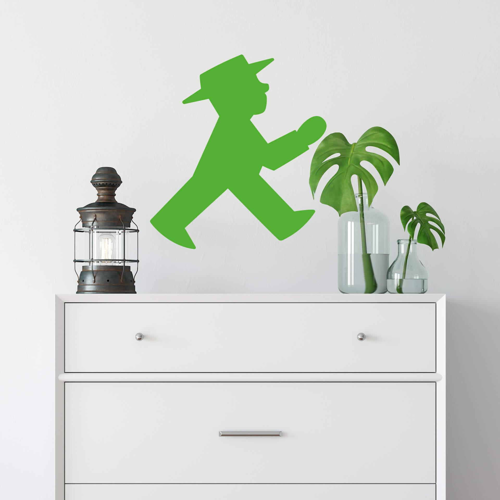Muursticker Ampelmann - Wandelaar