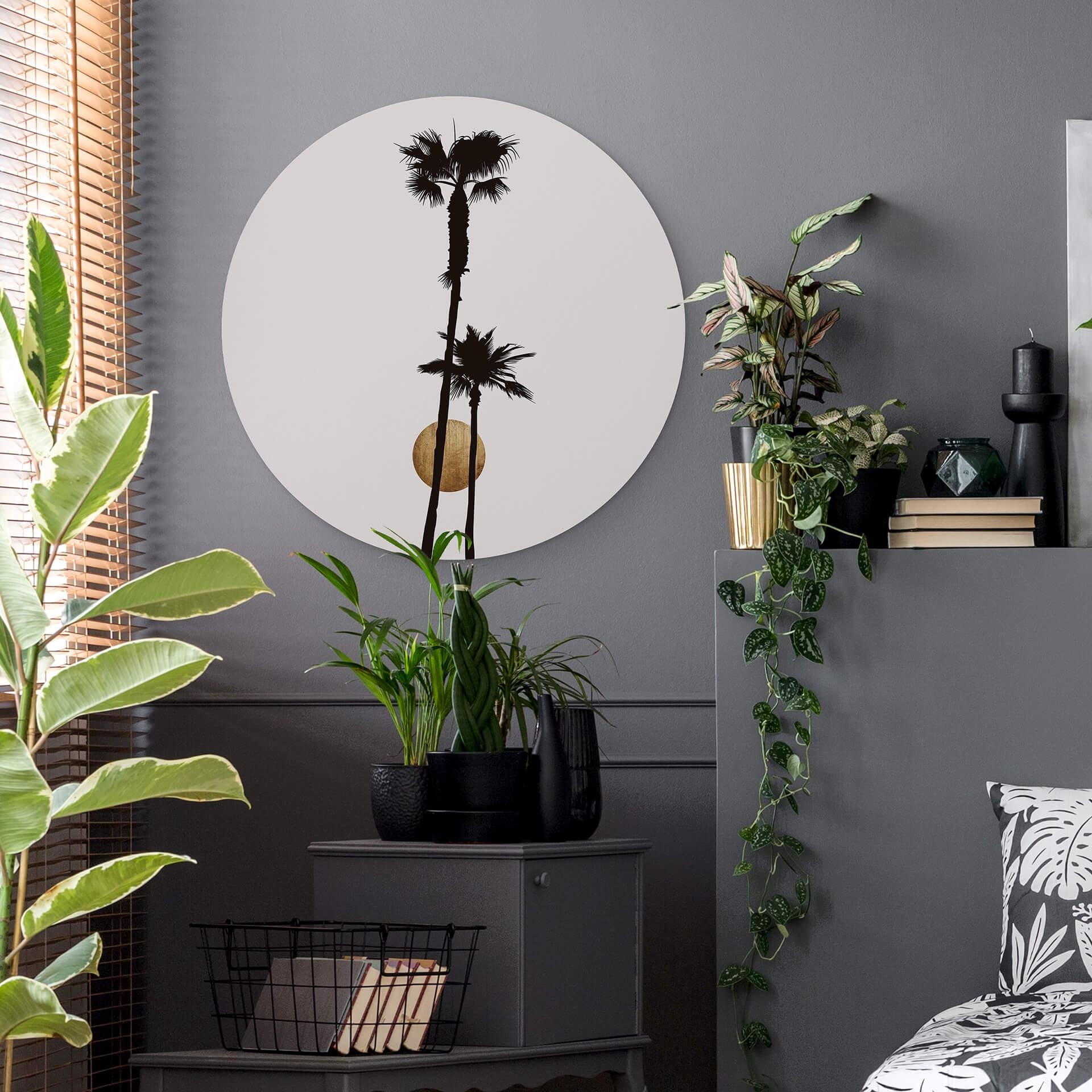 Alu-Dibond Kubistika - Paradiso - Rund