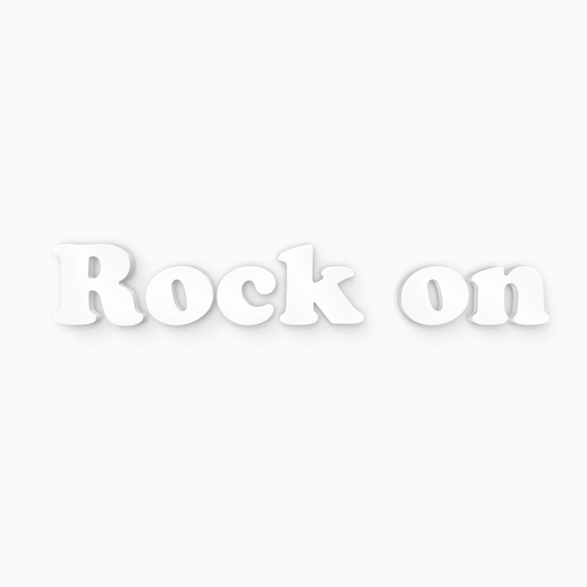 Dekobuchstaben 3D Rock on