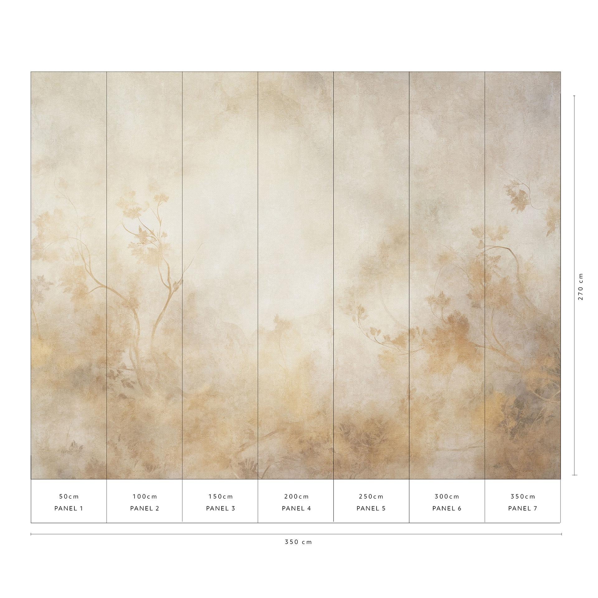 Landschap behang Big Pictures beige 3.50 x 2.70 m