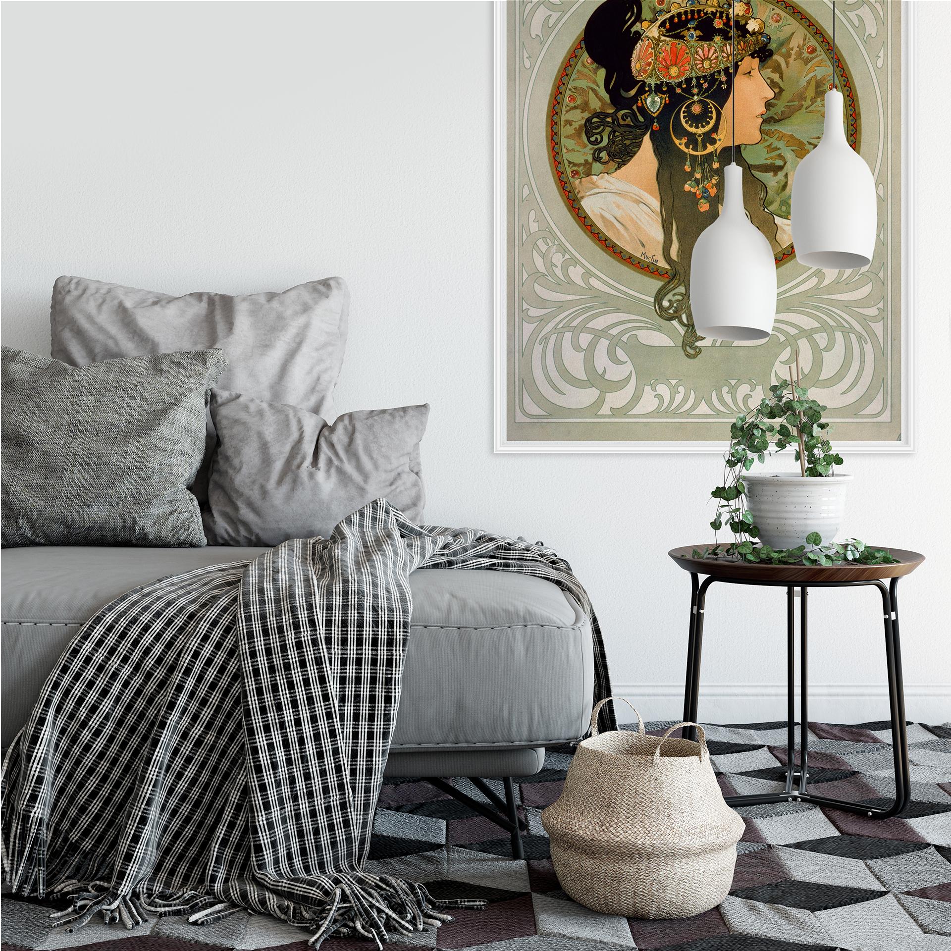 Wallprint W - Mucha - Die Brünette