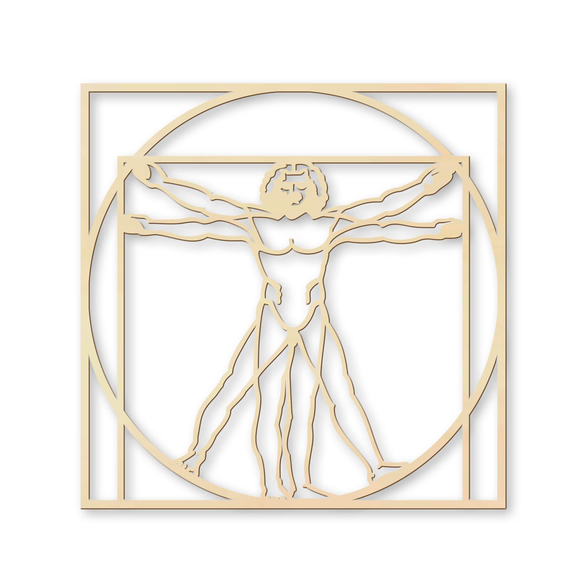 Arte en madera de álamo - Proporción del cuerpo