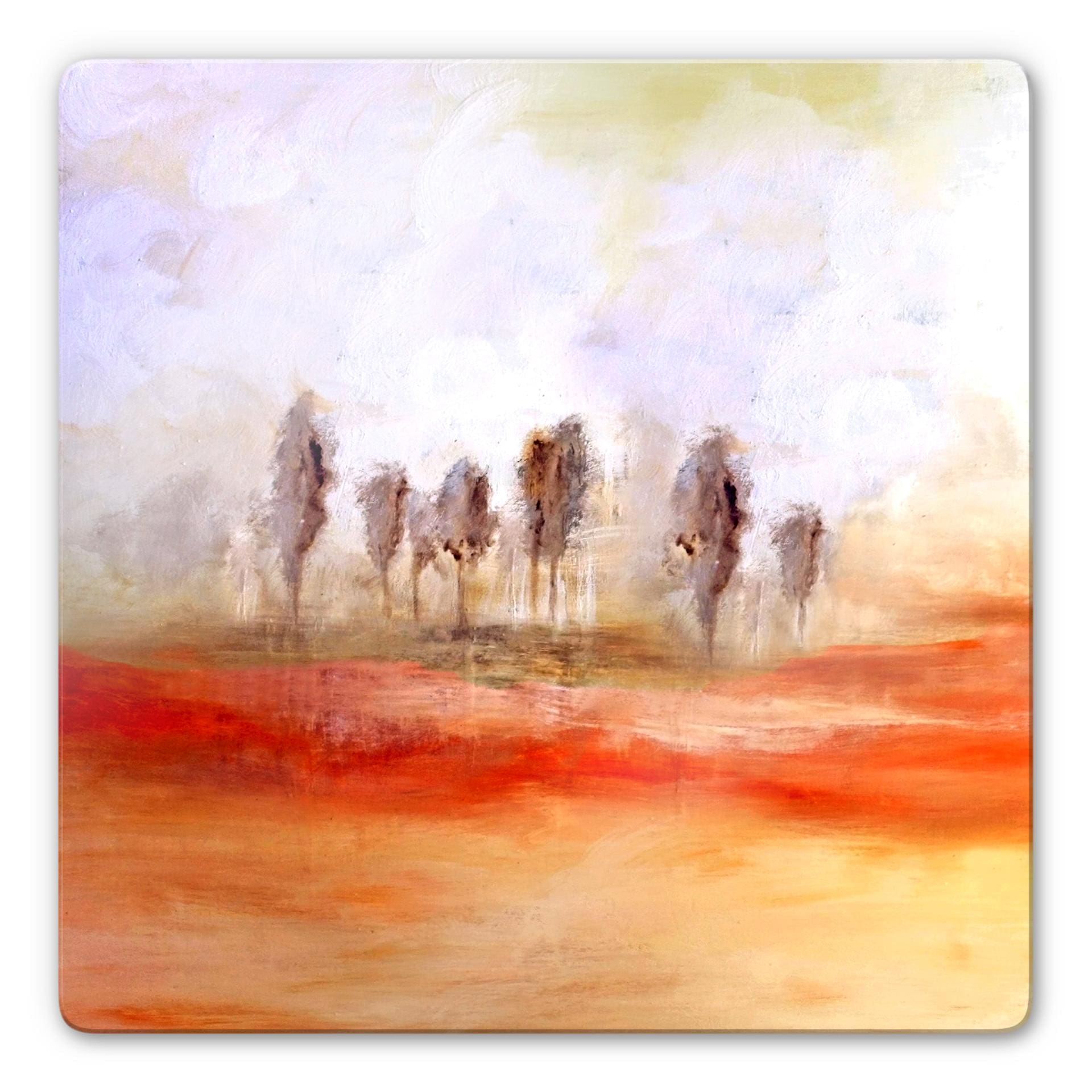 Tableau en verre - Melz - Heure du repos - carré