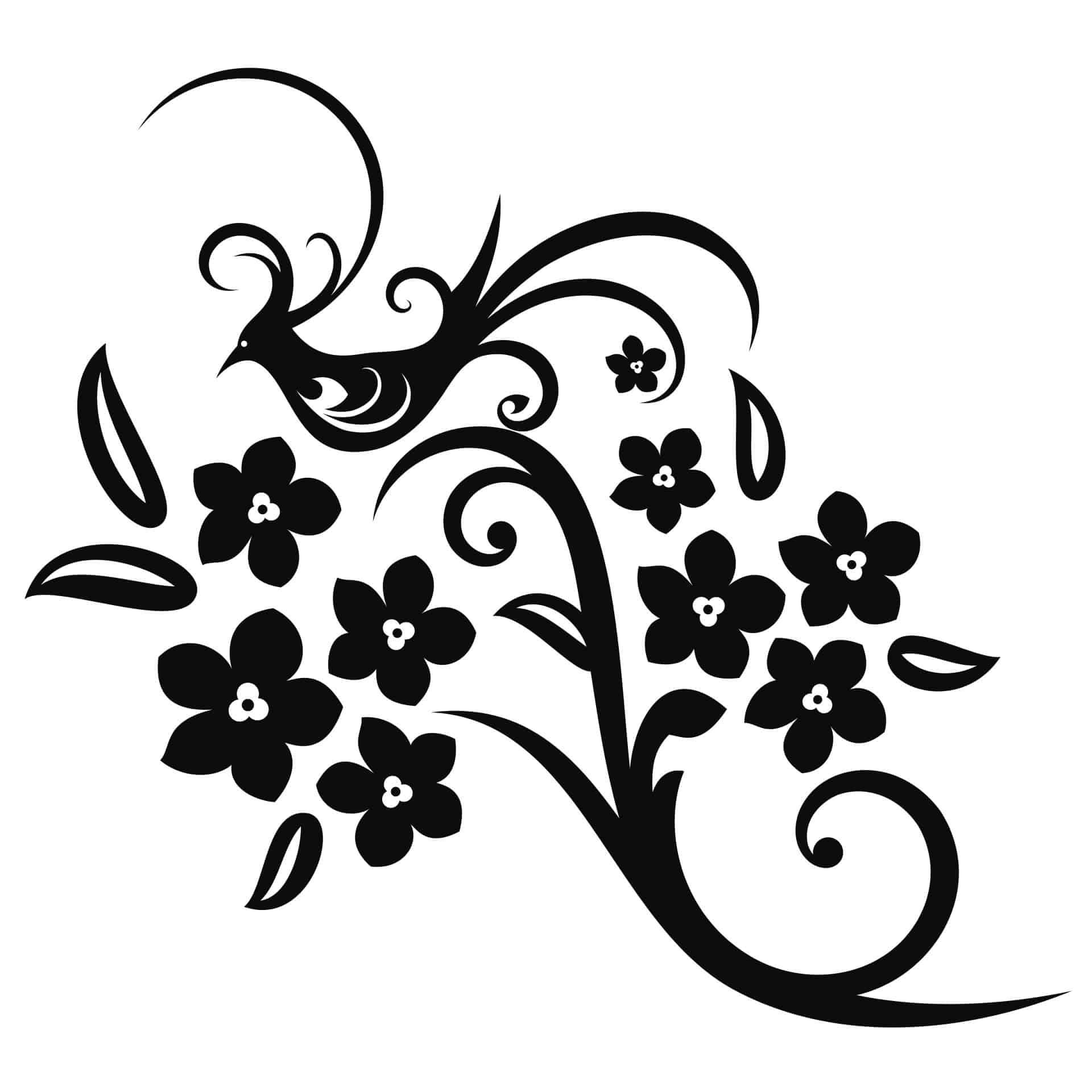 Muursticker Bloem Lena
