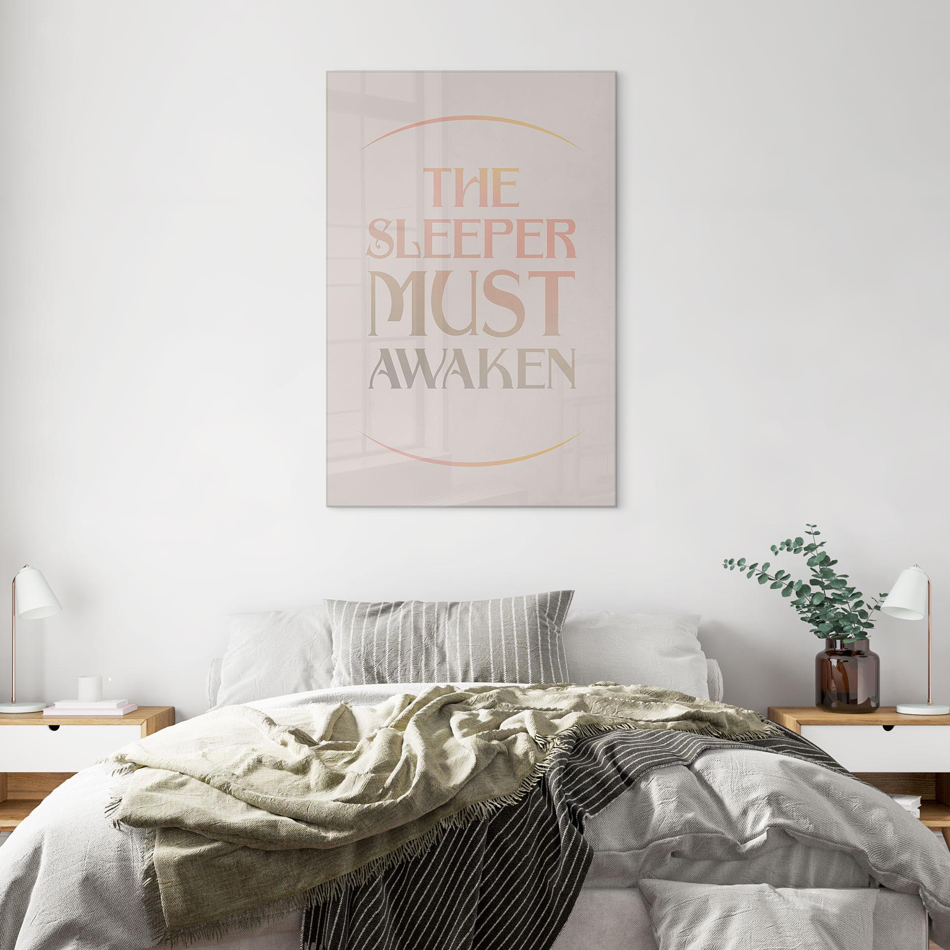 Akrylbillede Filmcitat fra Dune - The Sleeper must awaken