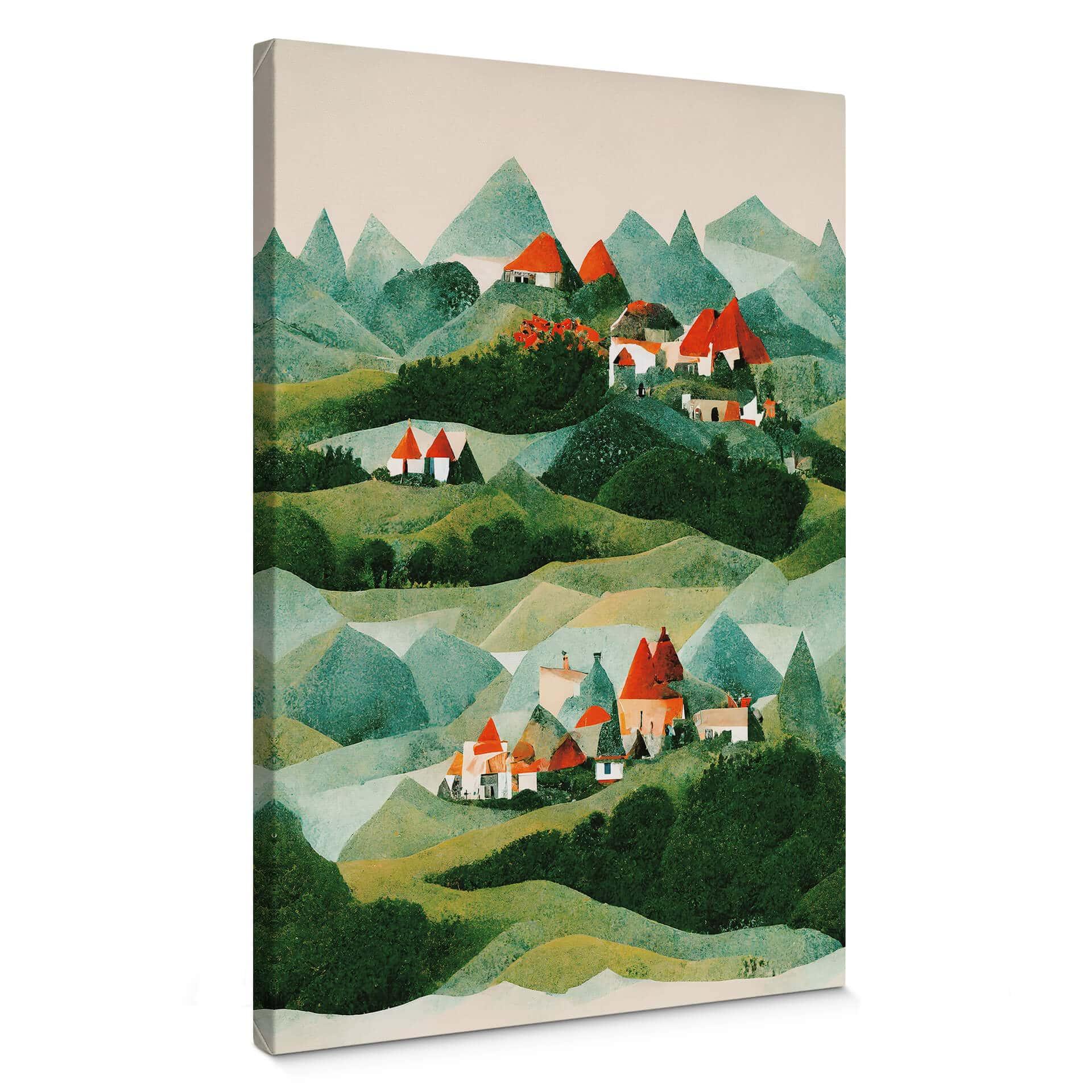 Lærredsprint - Treechild - Small village in the middle of green hills