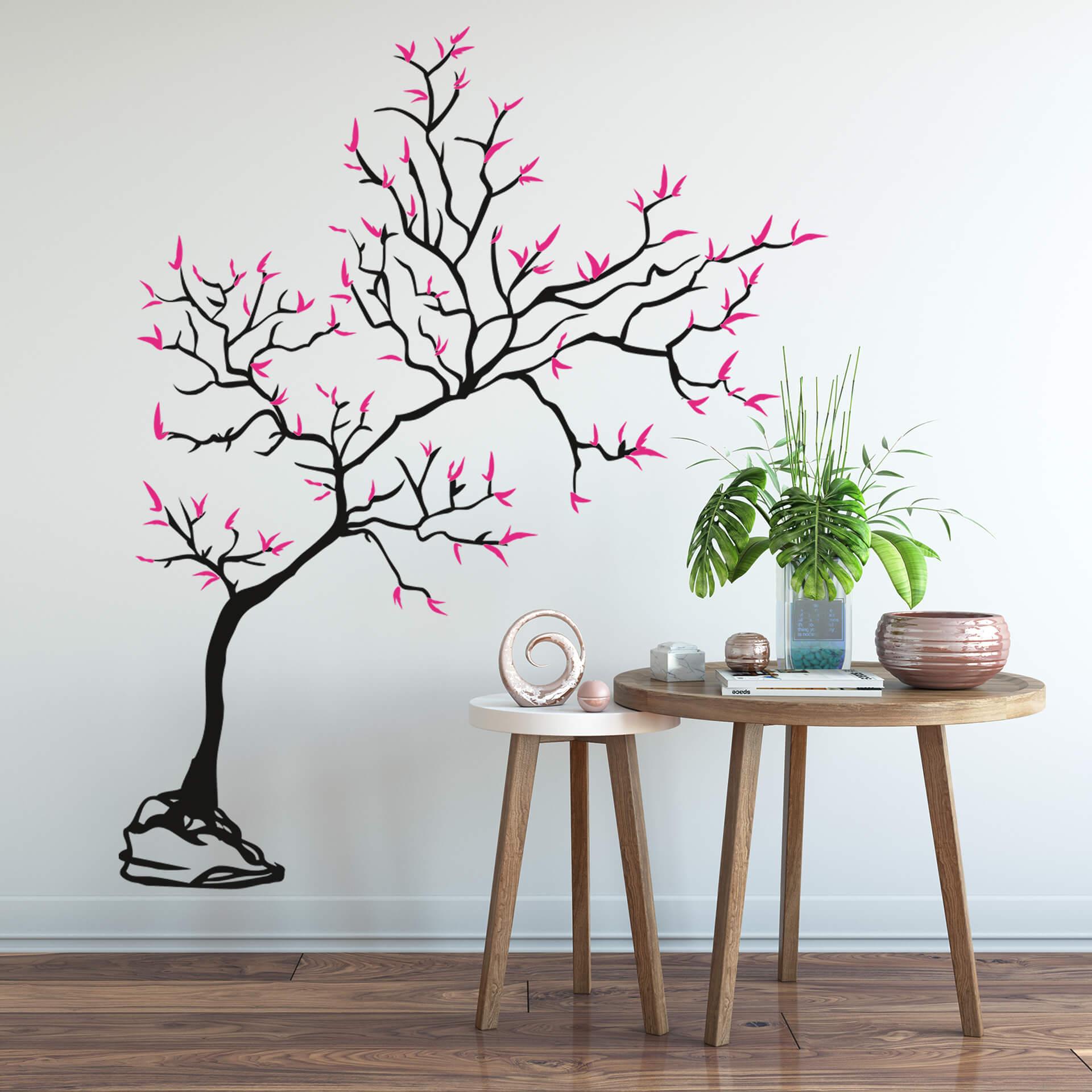 Muursticker Jonge Boom 2-kleurig