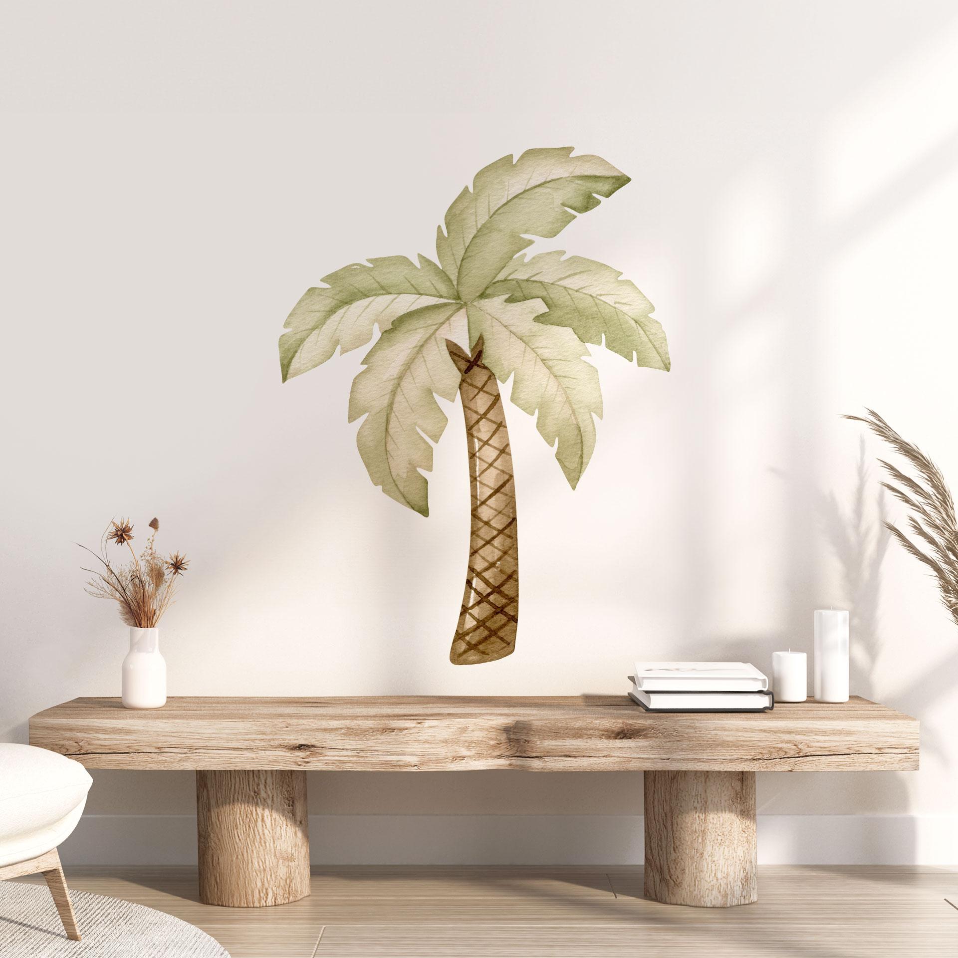 Eksotisk Wallsticker med palmetræer