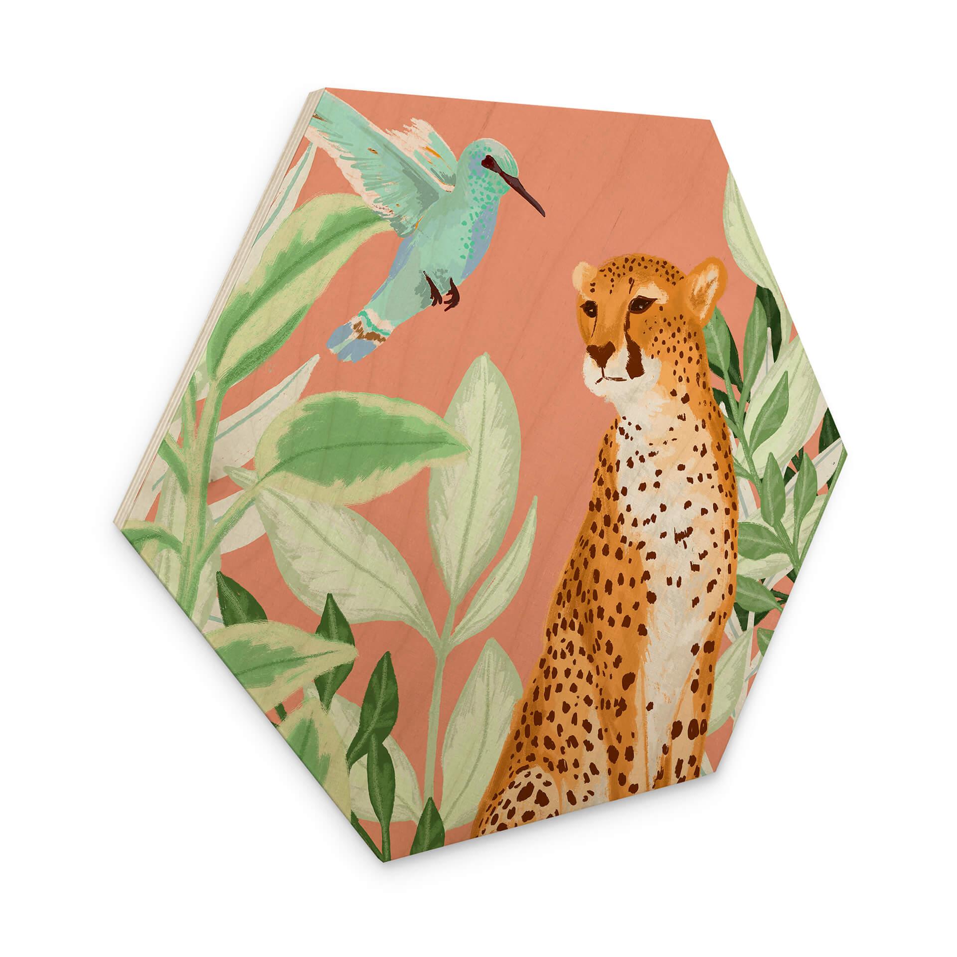 Hexagone - Bois Goed Blauw - Rose tropical
