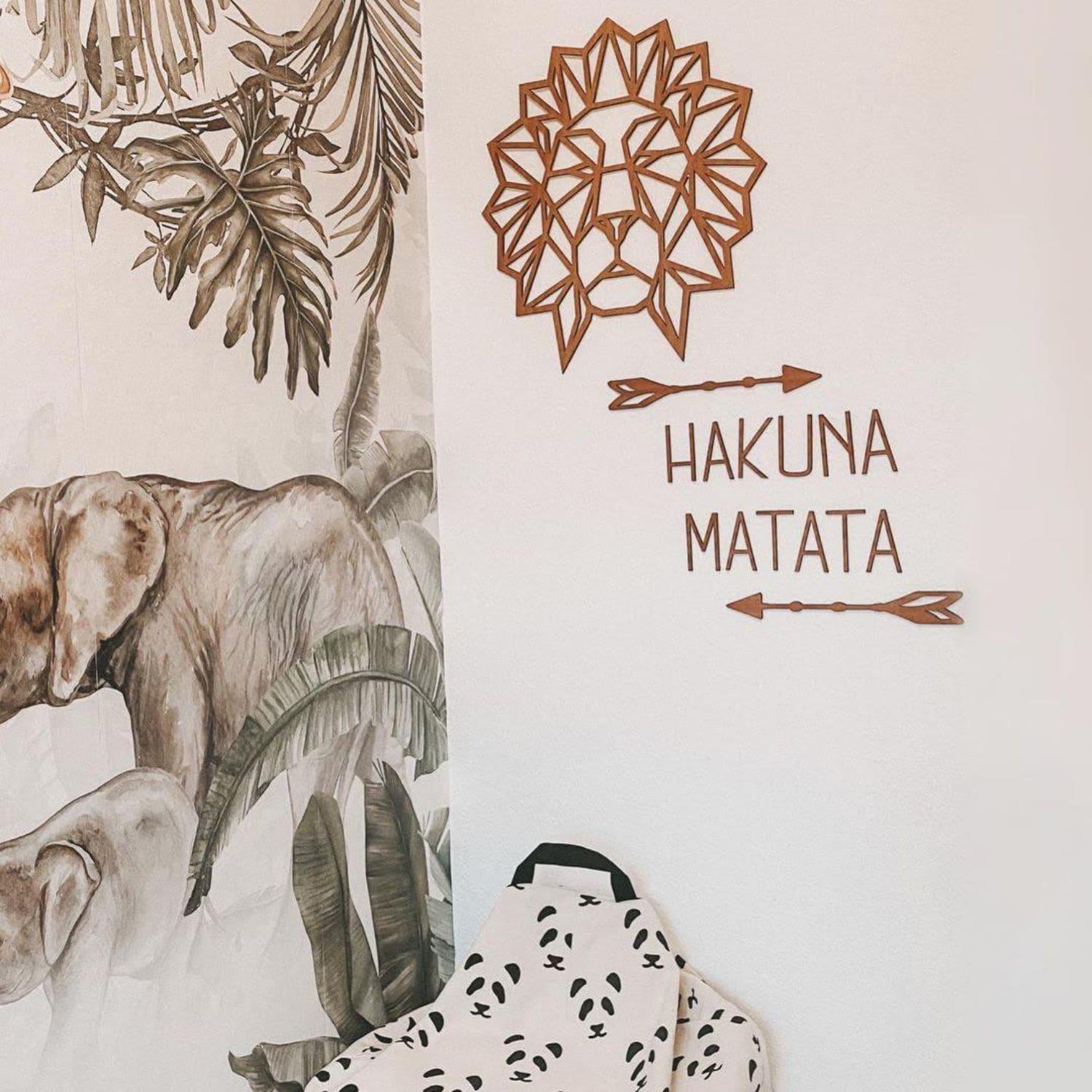 Lettere in legno - Hakuna Matata