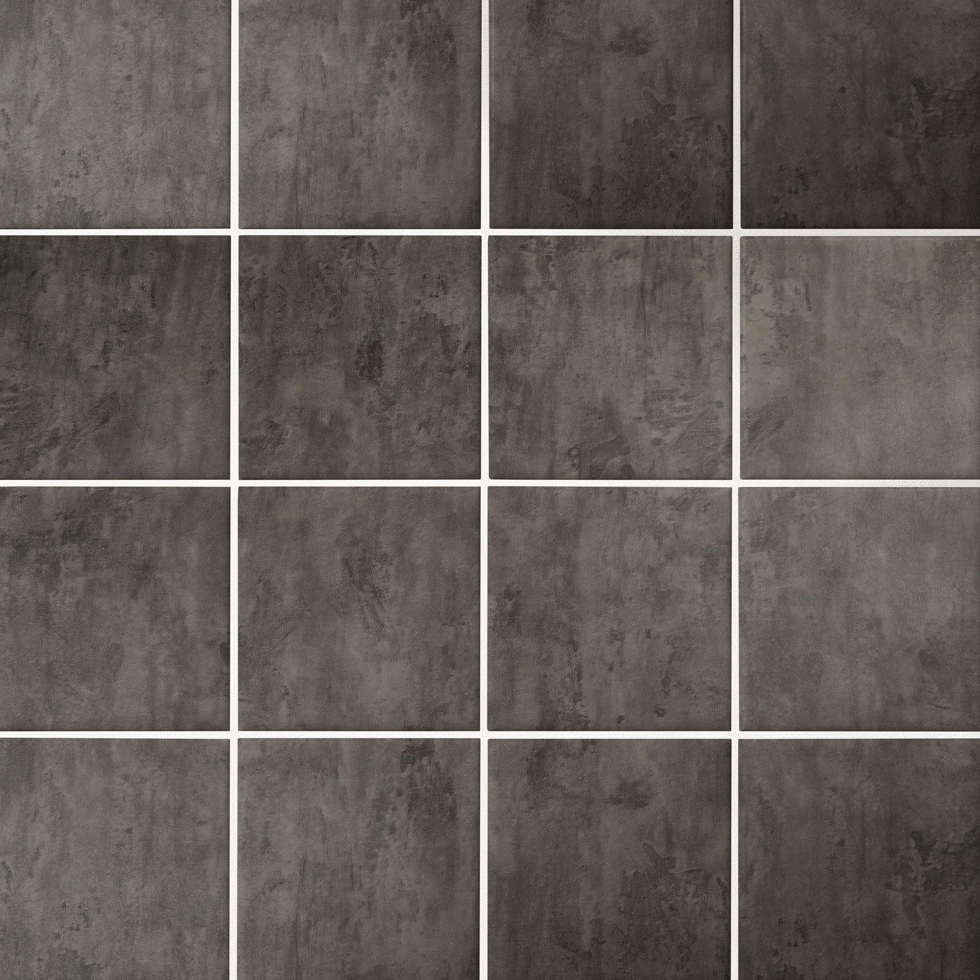 Sticker carrelage imitation béton, gris foncé - Stickers pour meuble, Revêtement pour cuisine, Film