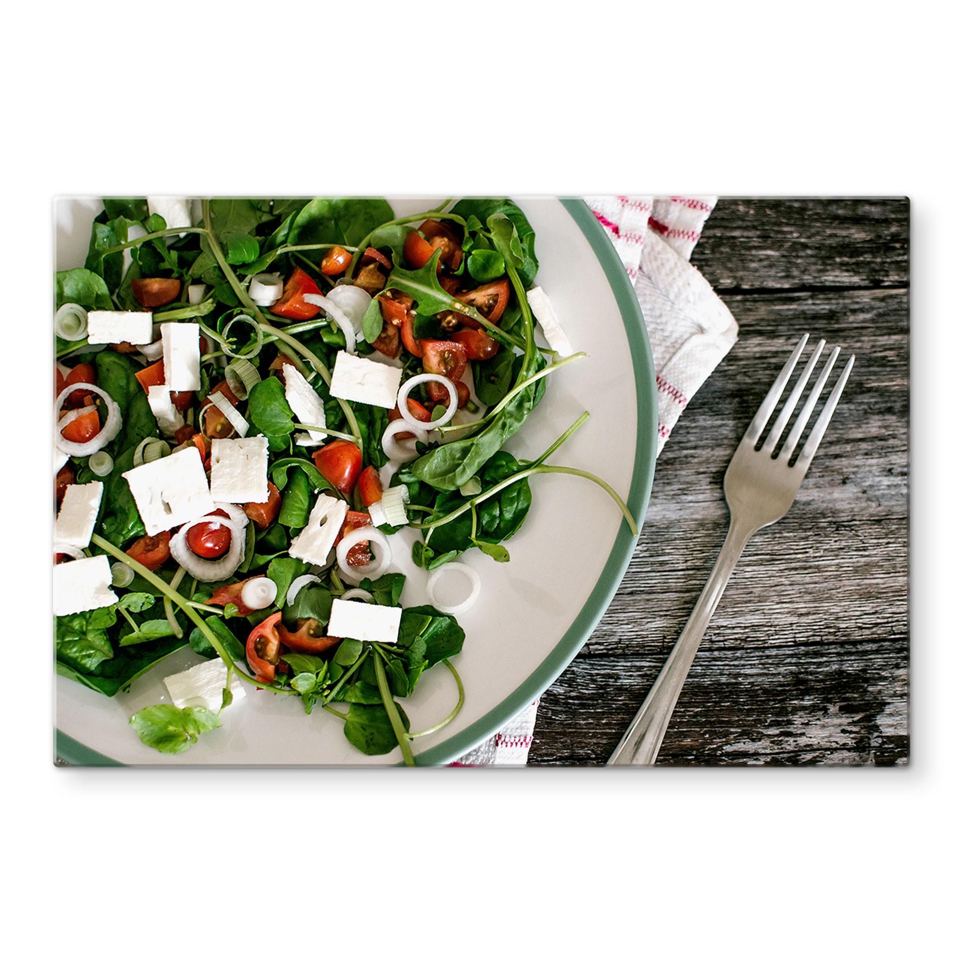 Stænkplade - Sommersalat med feta