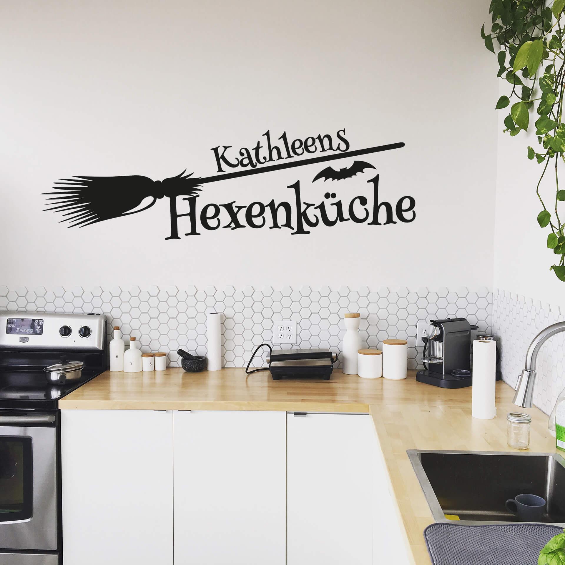 Wandtattoo + Name - Hexenküche