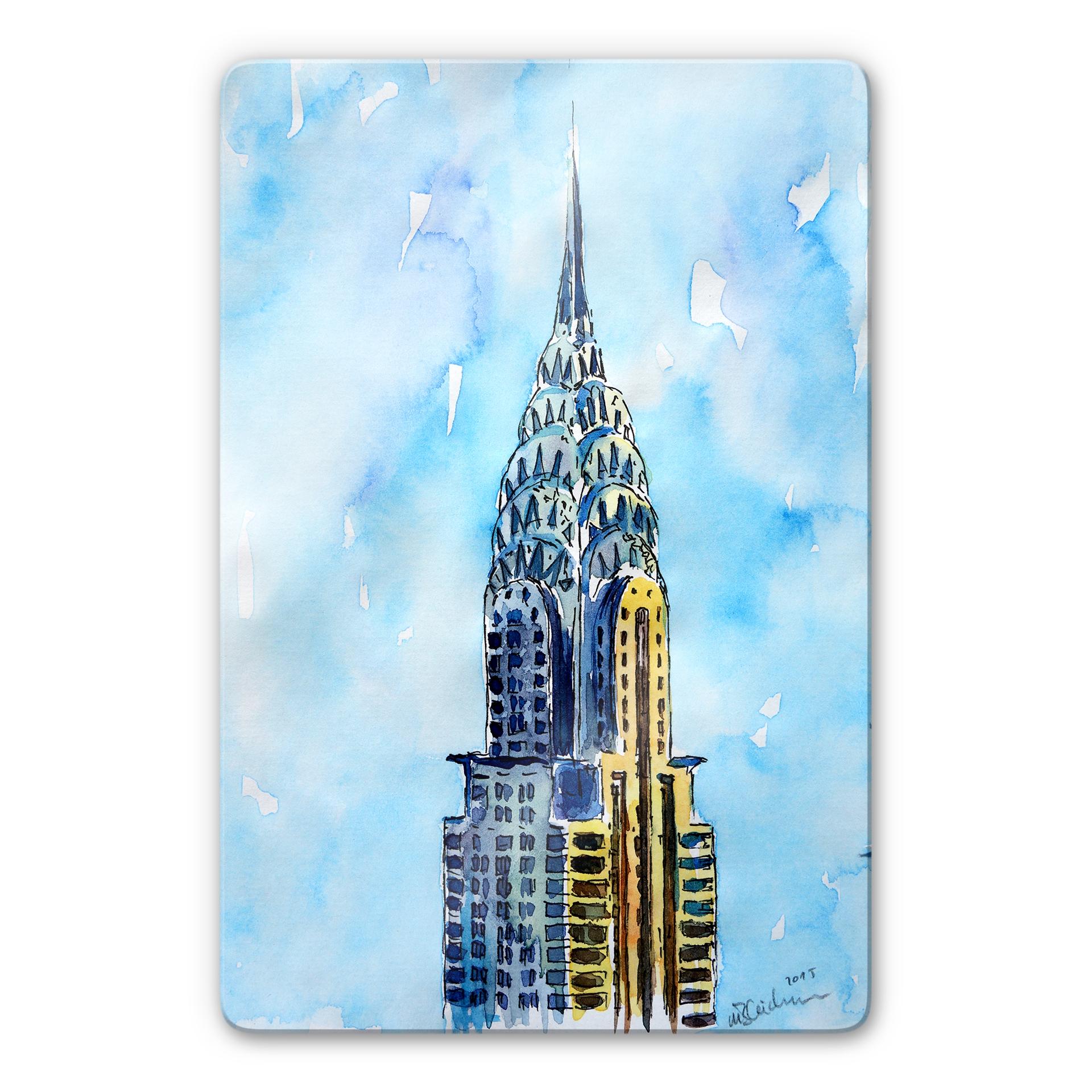 Glasschilderijen Bleichner - Chrysler Building in NYC