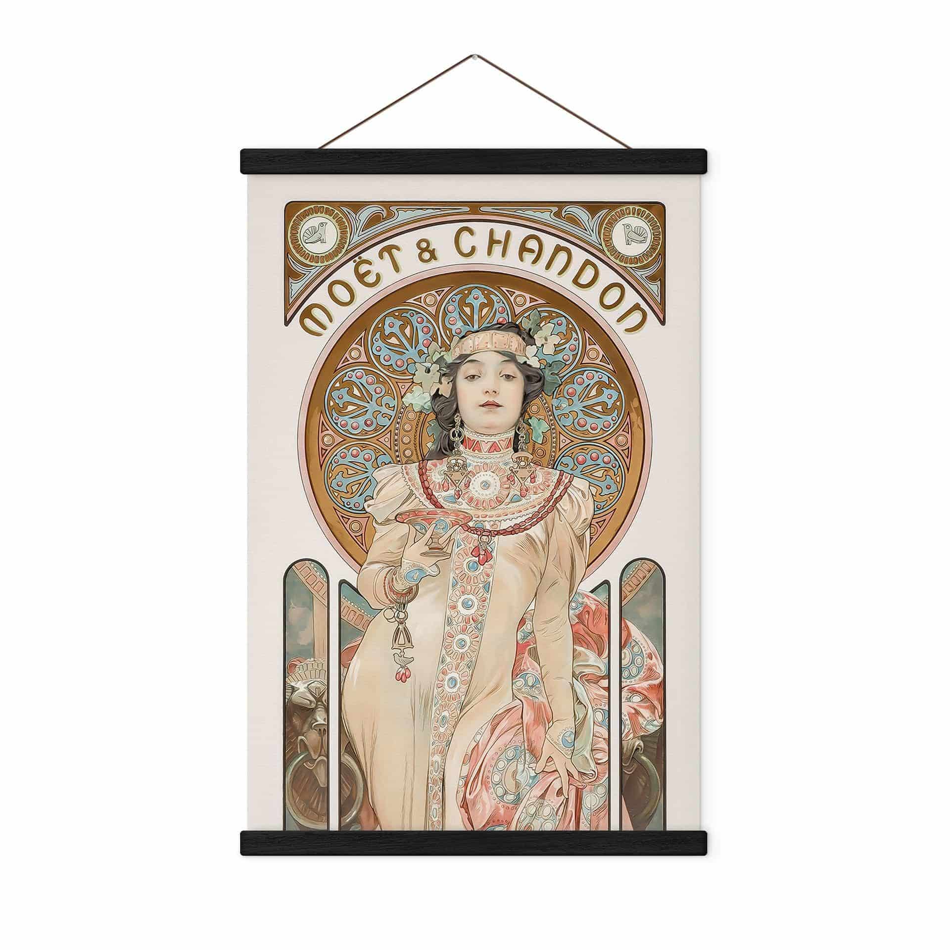 Tekstil plakat Moet and Chandon Dry Imperial - Mucha
