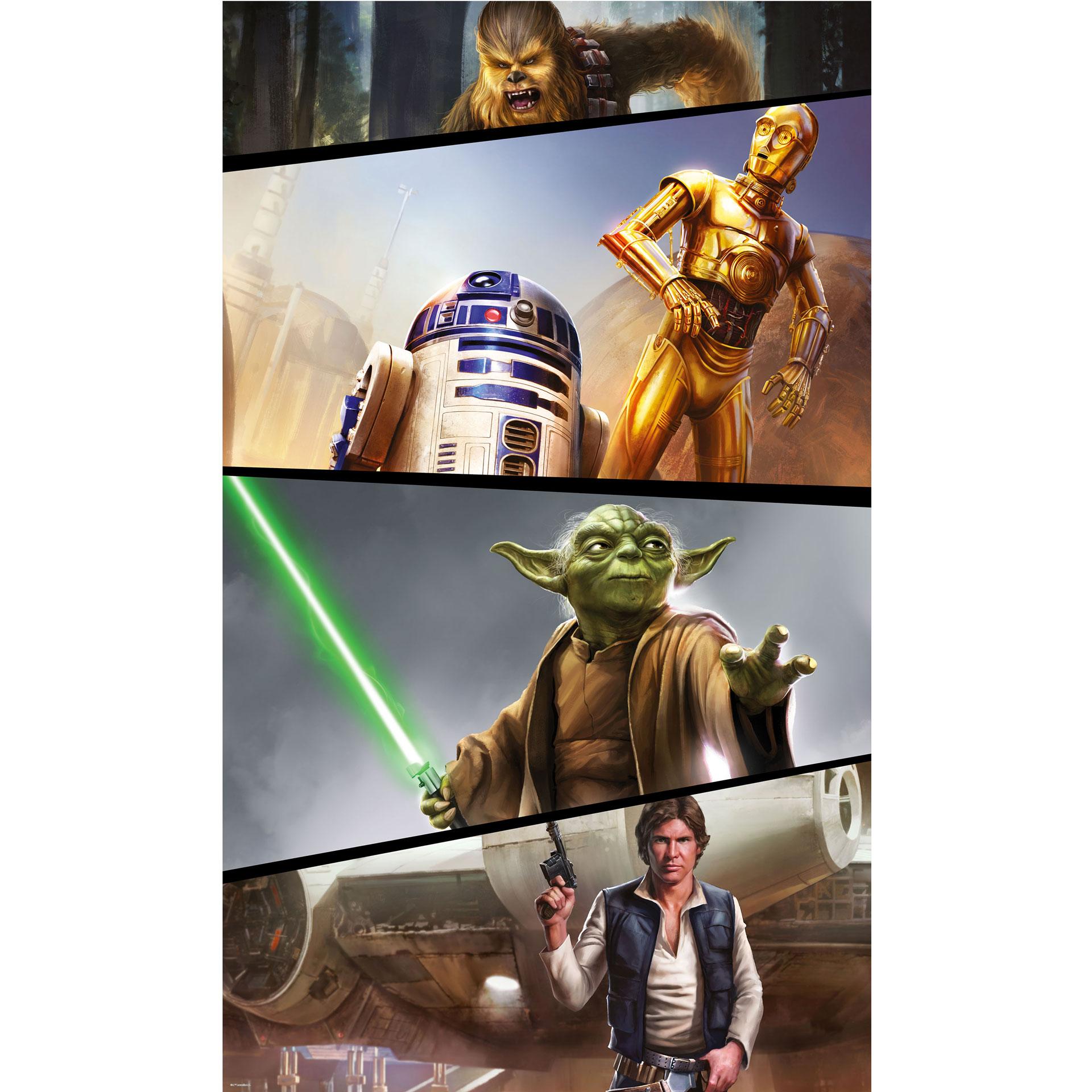 Tapetpanel i fleece -  Star Wars Moments Rebels