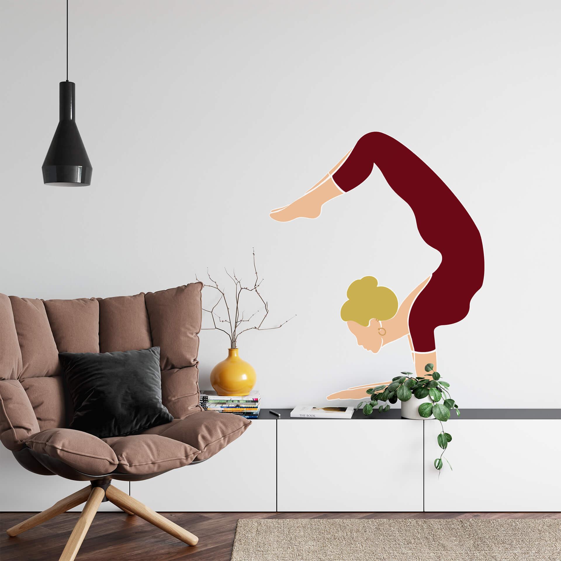 Adesivo murale Yoga - Scorpione
