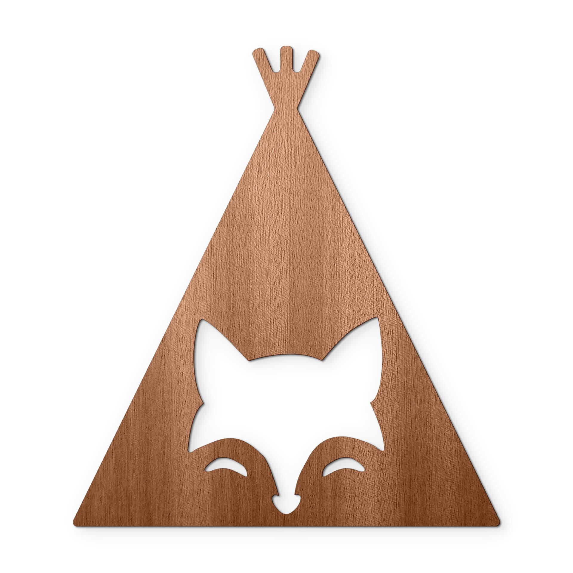 Decoro in legno - Volpe