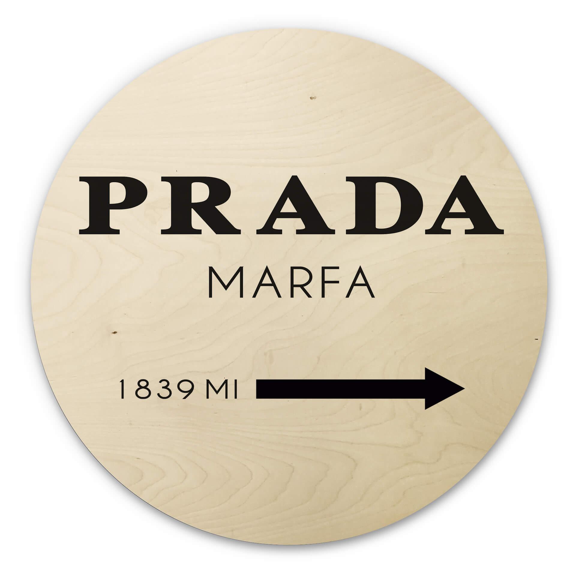 Billede af træ - Prada Marfa - Rund