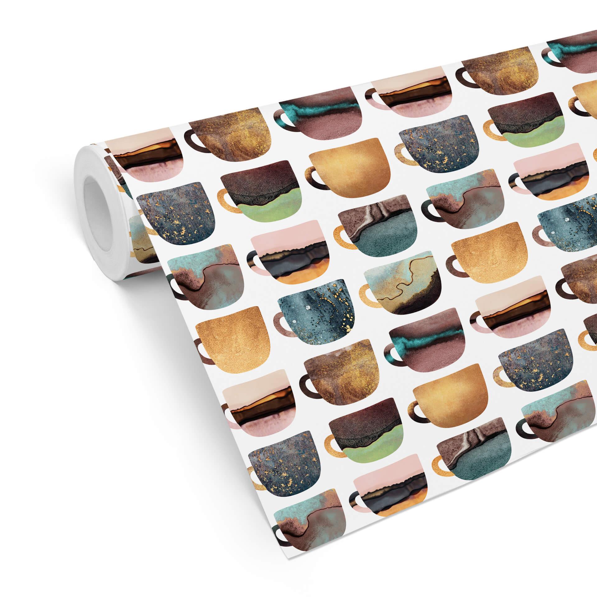 Mønstertapet - Frederiksson - Kaffekopper; Pretty Nature