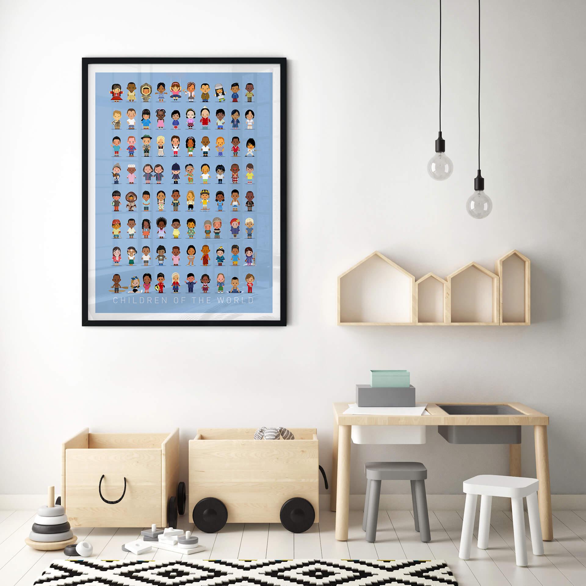 Poster Braun - Children of the world