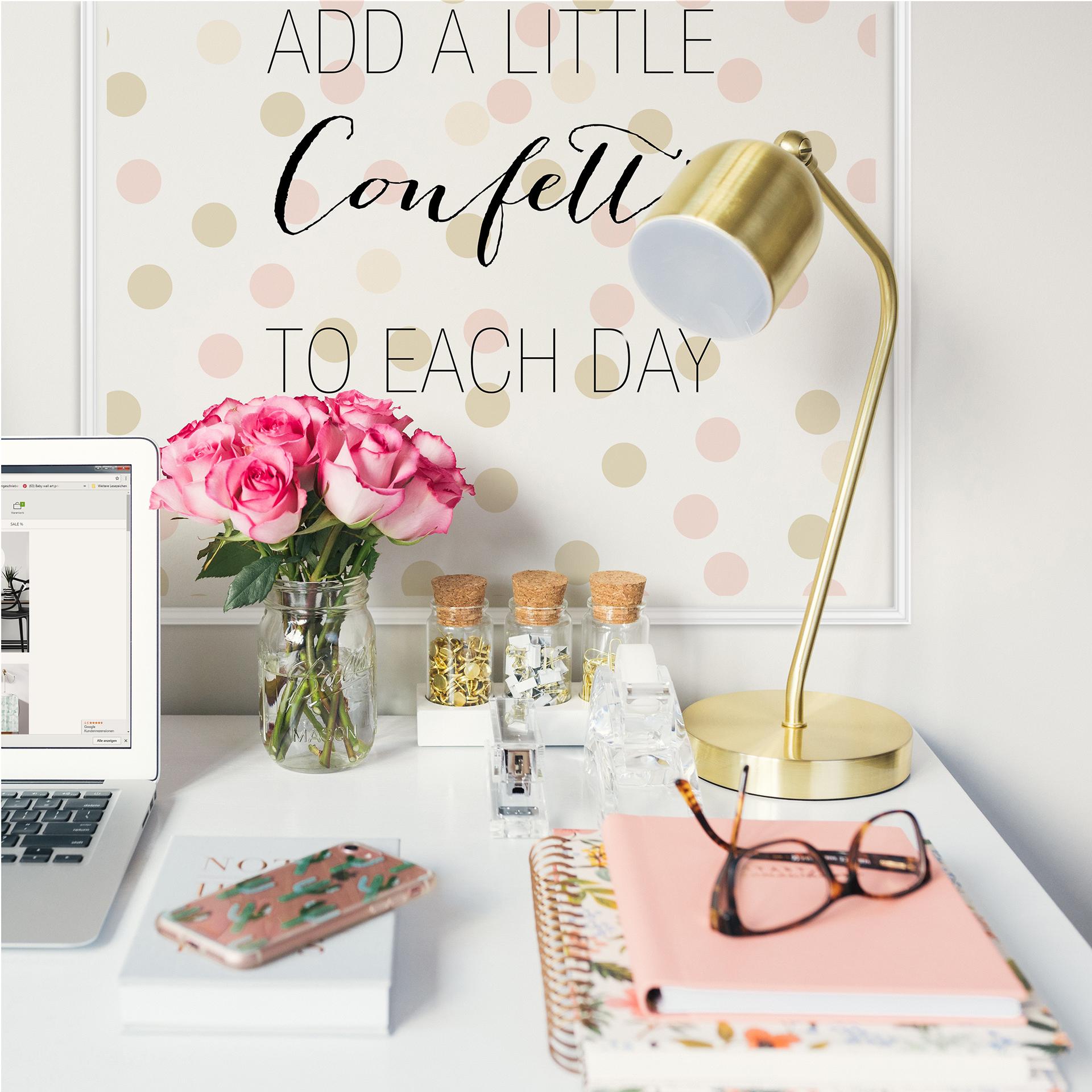 Wallprint Confetti & Cream - Add a little confetti