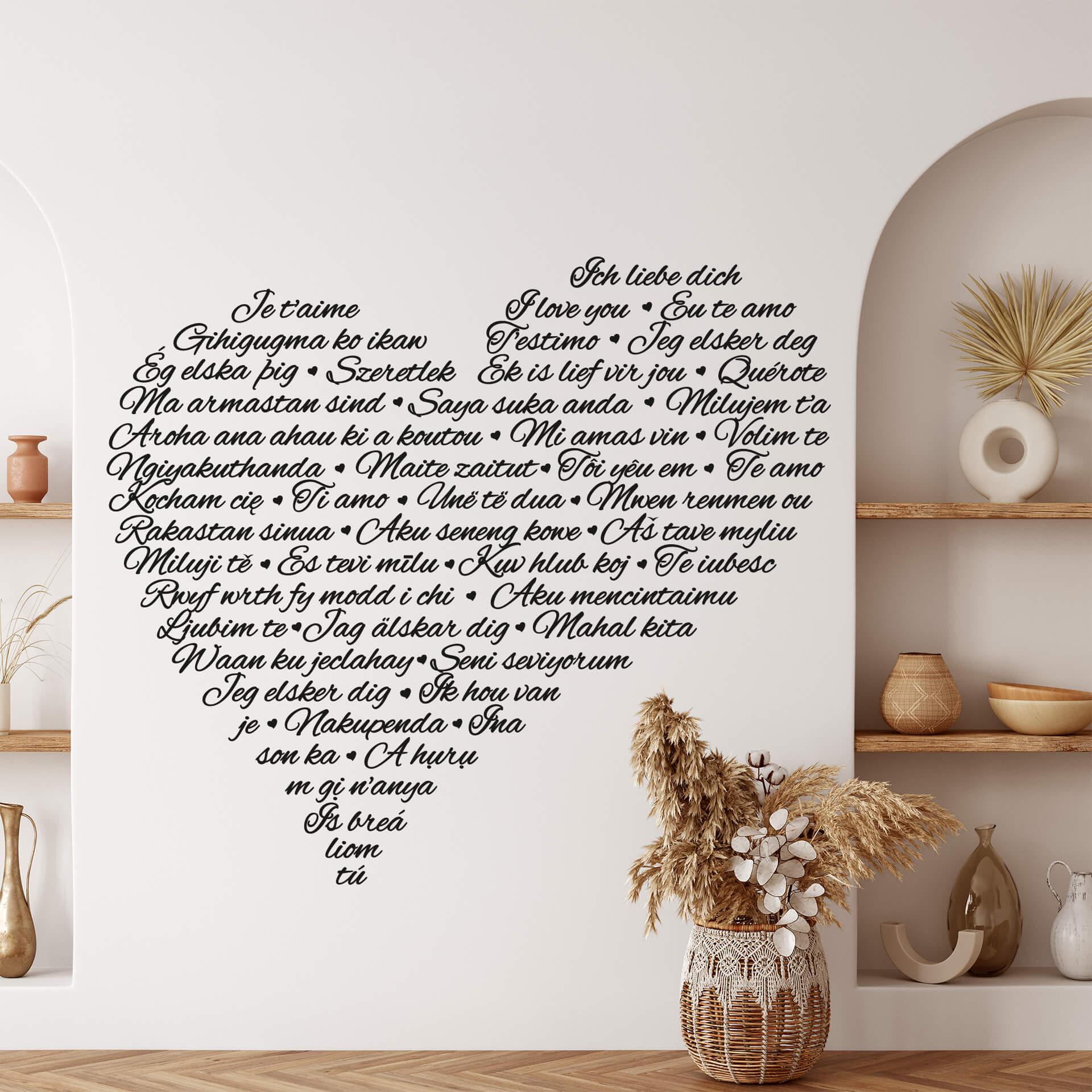 Wallsticker - Jeg elsker det multikulturelle
