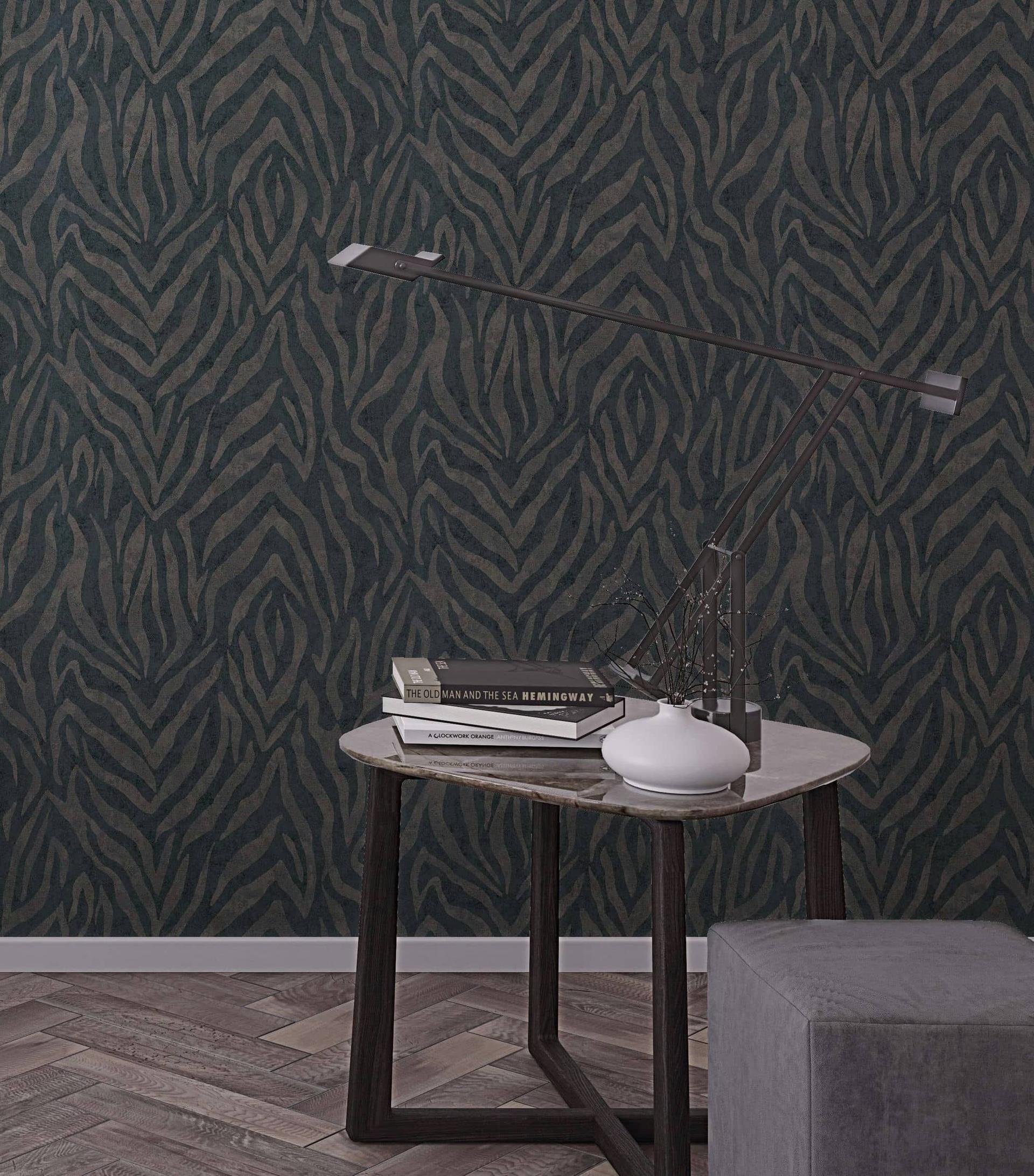 vliesbehang beige strepen voor woonkamer slaapkamer kantoor marburg behang