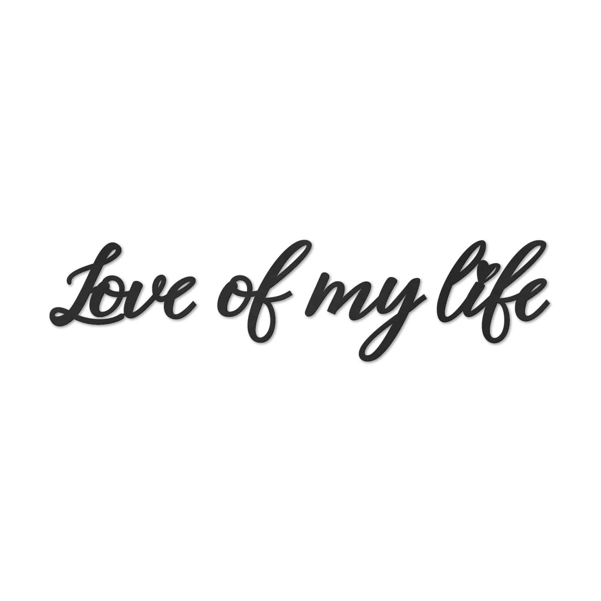 MDF - Holzdeko Love of my life