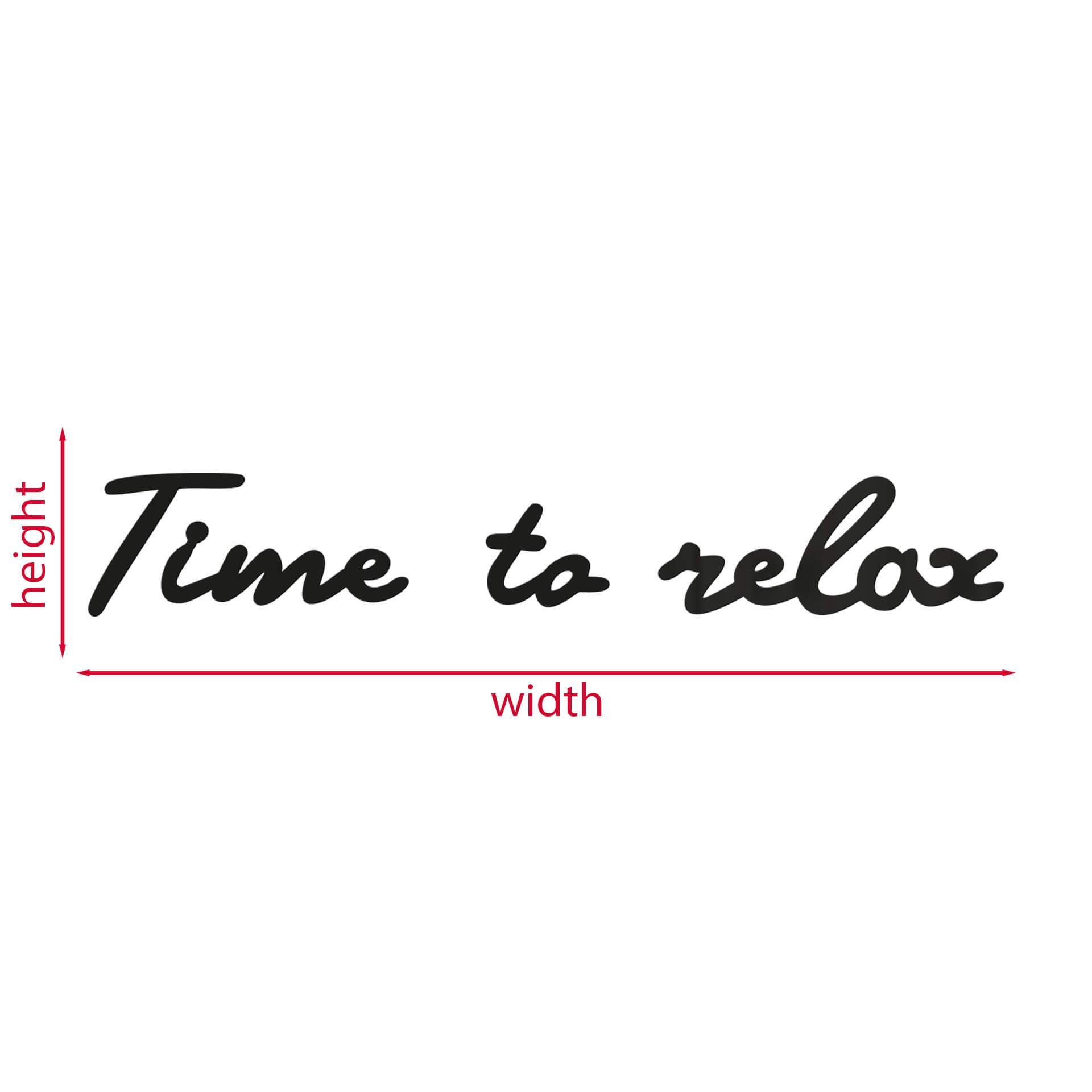 Wanddecoratie Time to Relax