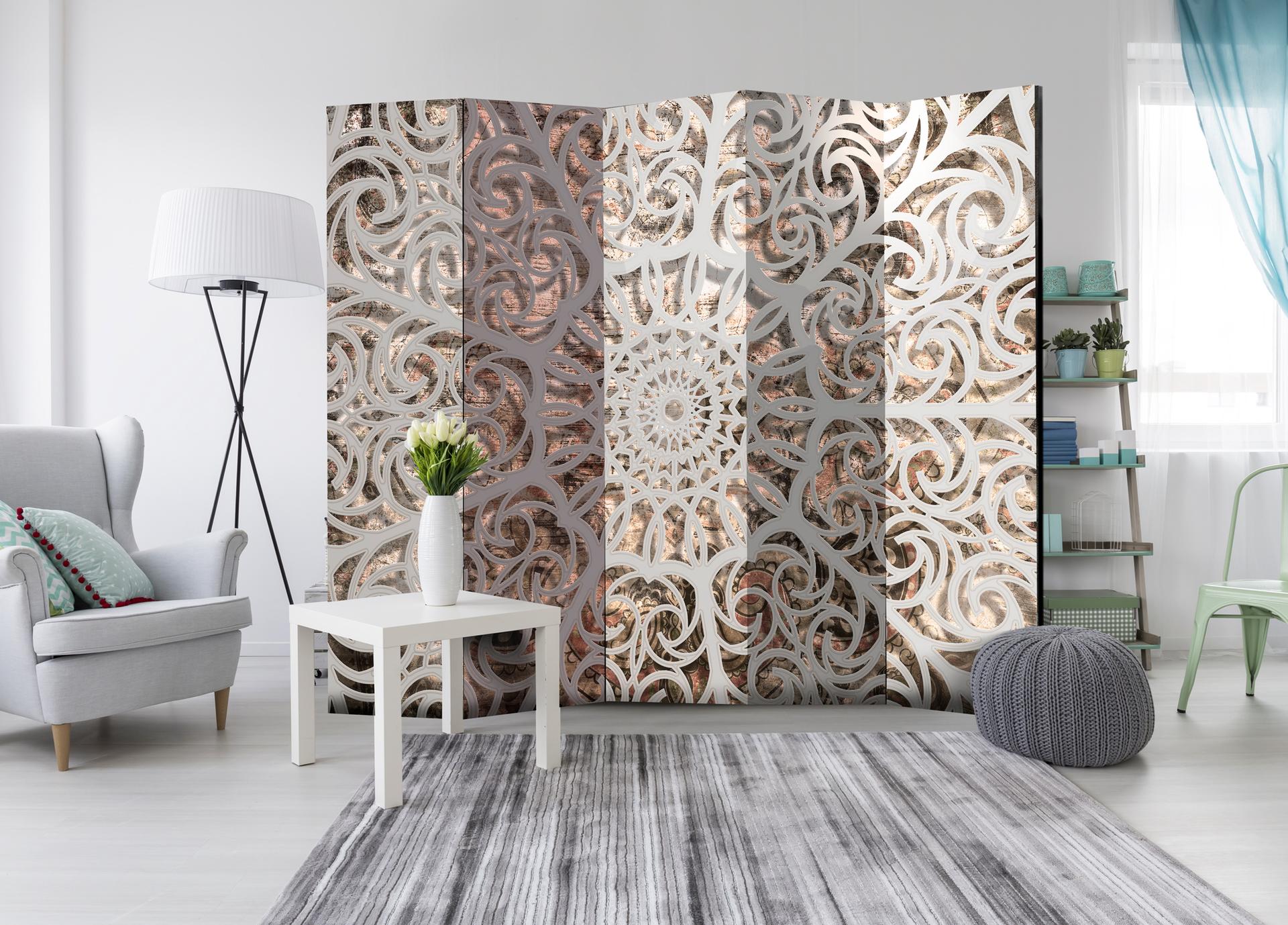 Divisorio per sala - Canzone d'Oriente, 5 pezzi - 225x172 cm