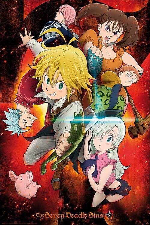Poster, film poster The Seven Deadly Sins - Characters 61x91,5 cm