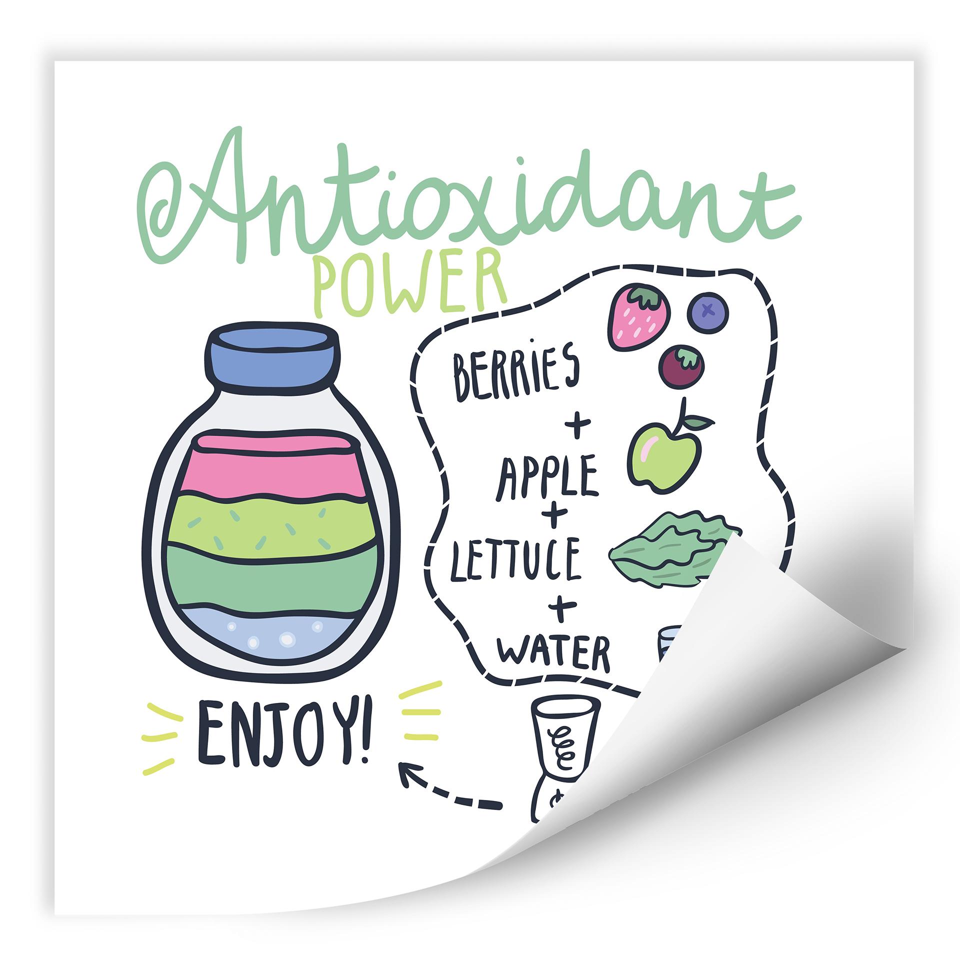 Zelfklevende Poster - Smoothie