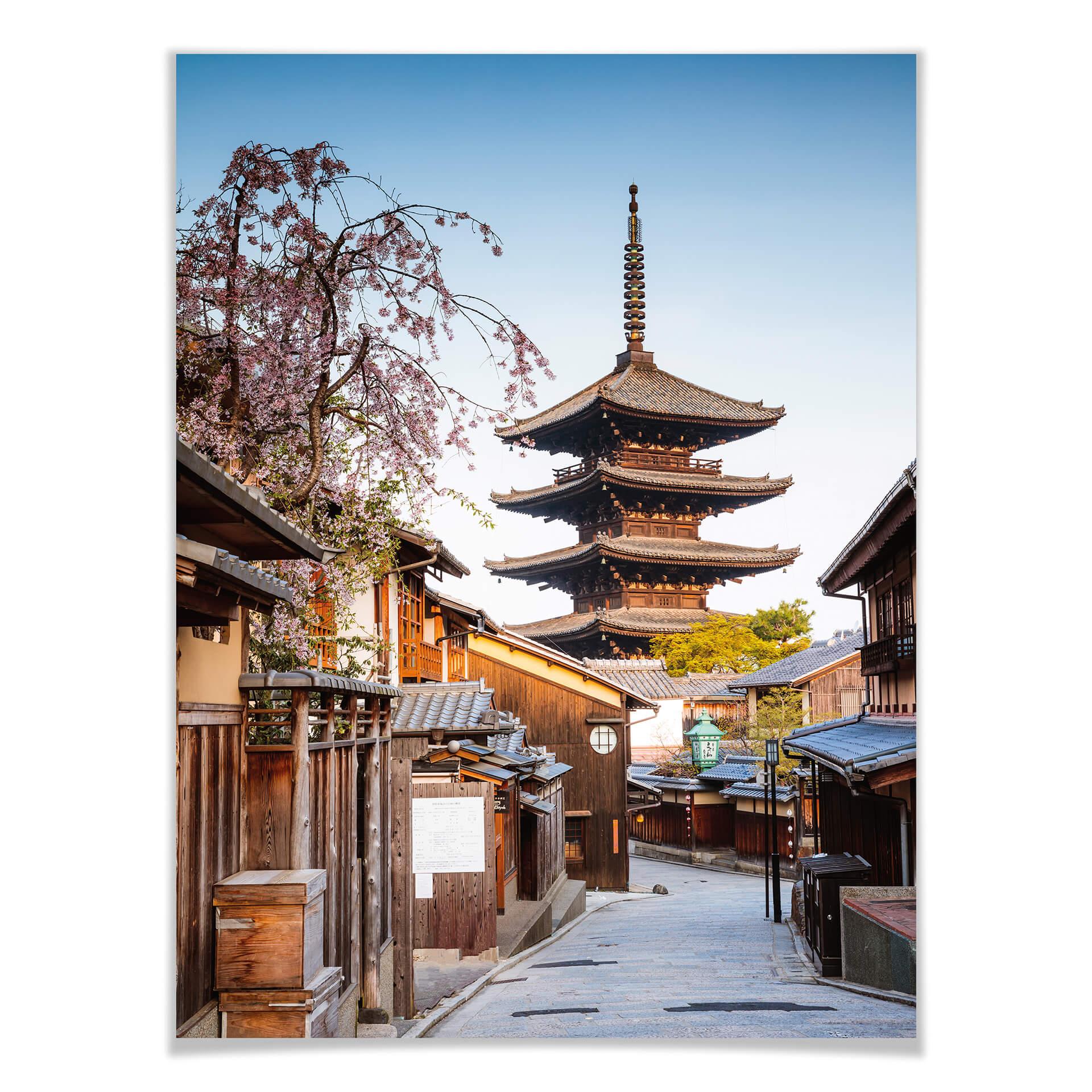 Póster Colombo - Pagoda Yasaka en Japón